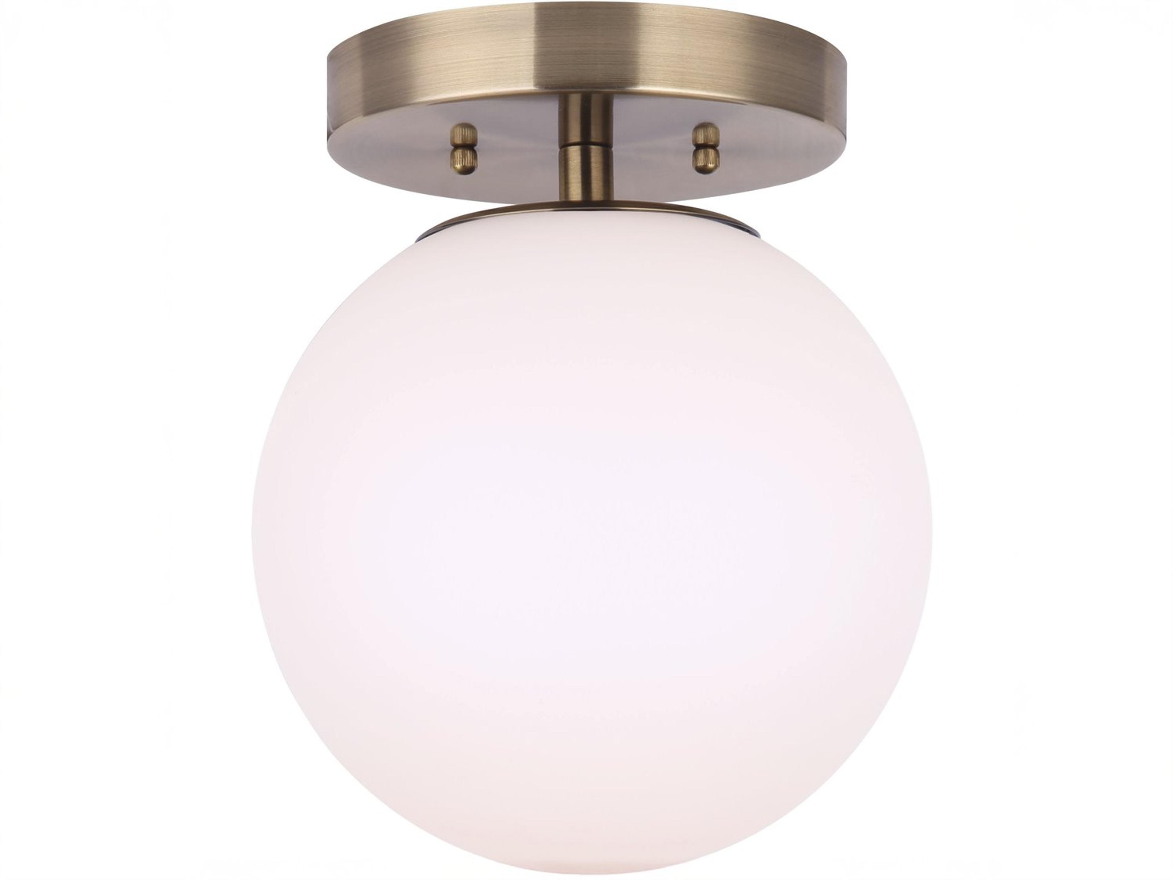 Camilo 1 -light Gold Globe Flush Mount