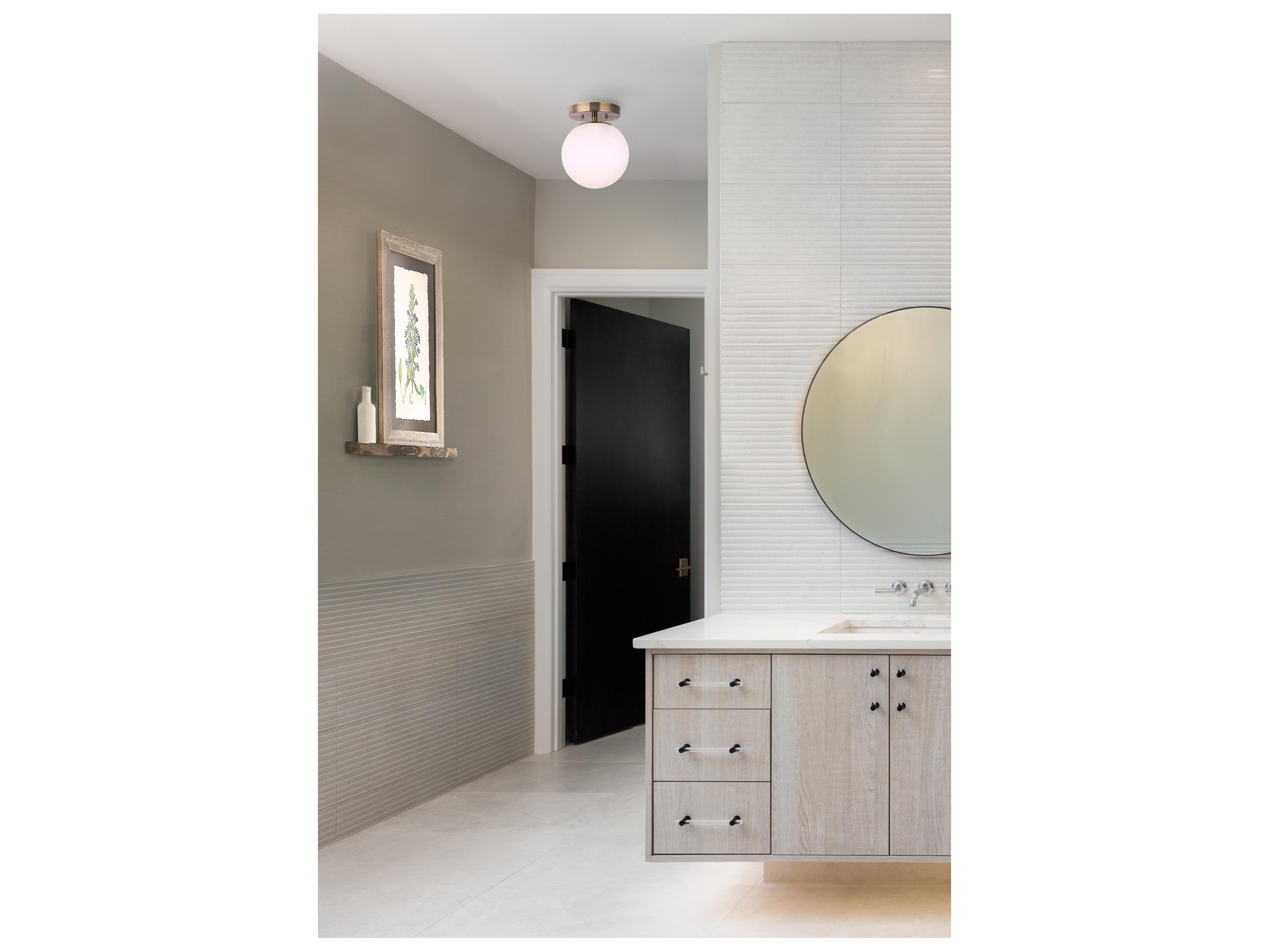 Canarm Camilo 1 -light Gold Globe Flush Mount