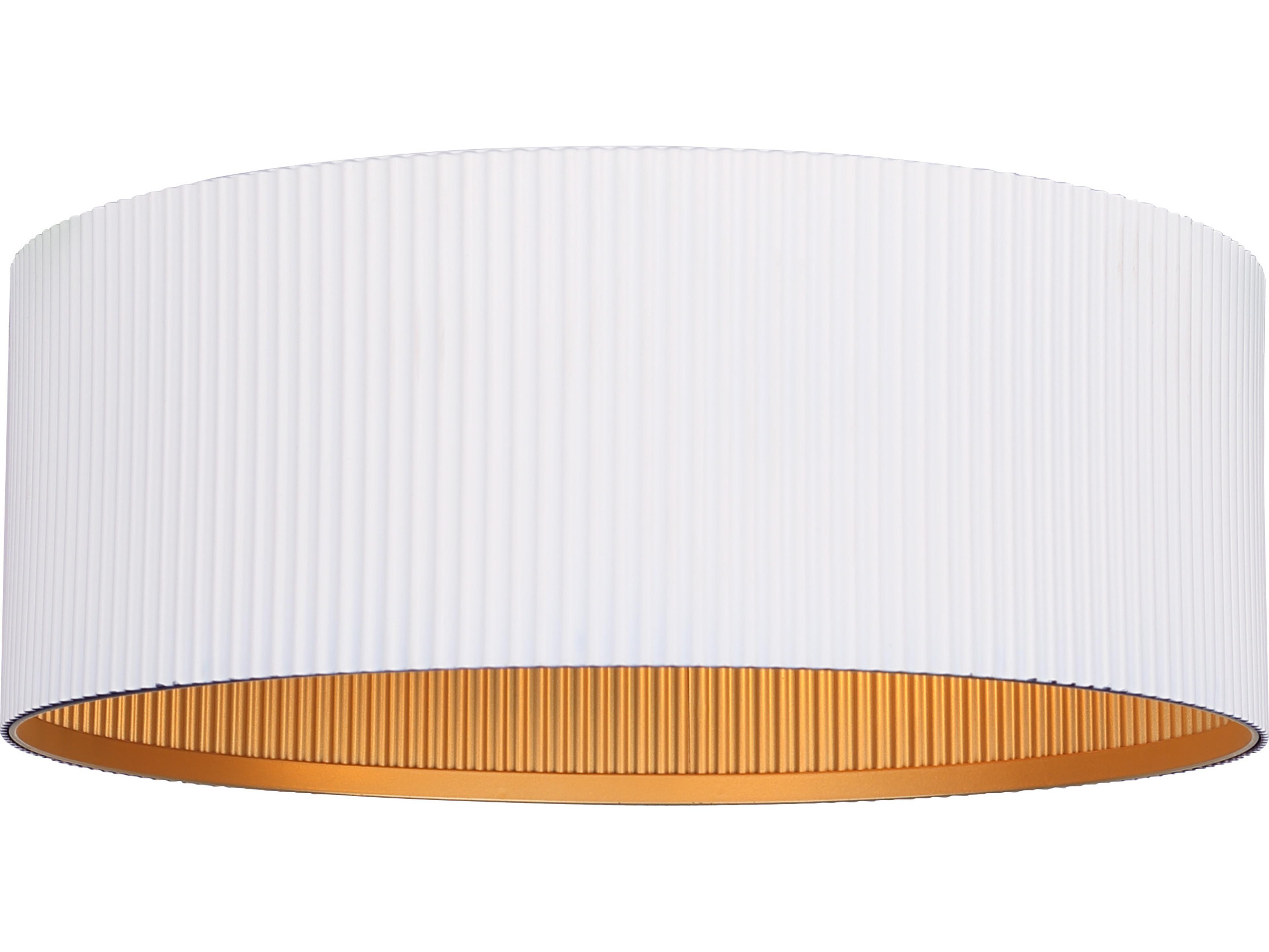 Rexton 2 -light White Drum Flush Mount