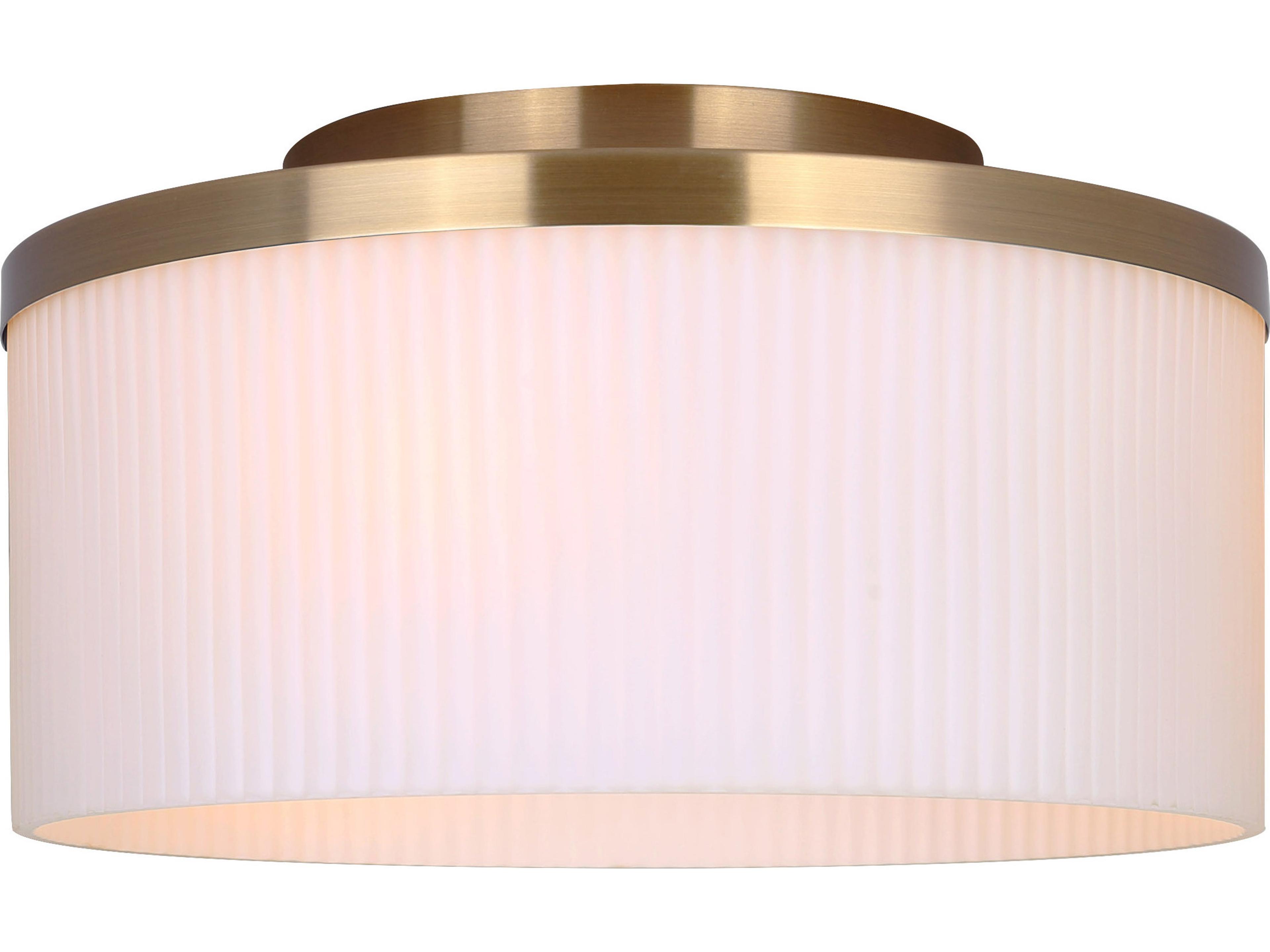 Kinslea 3 -light Gold Drum Flush Mount