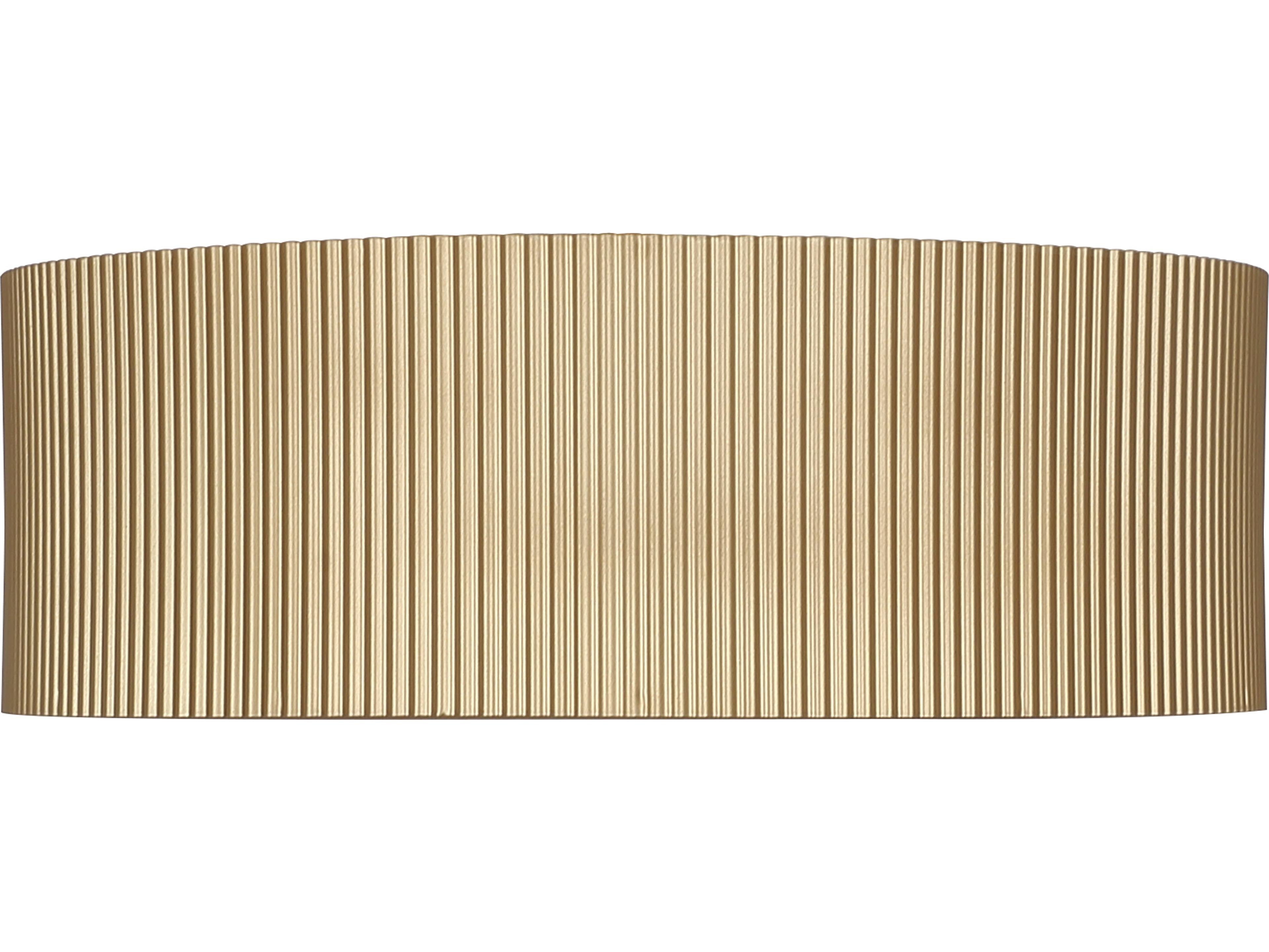 Canarm Scarlett 2 -light Gold Drum Semi Flush Mount