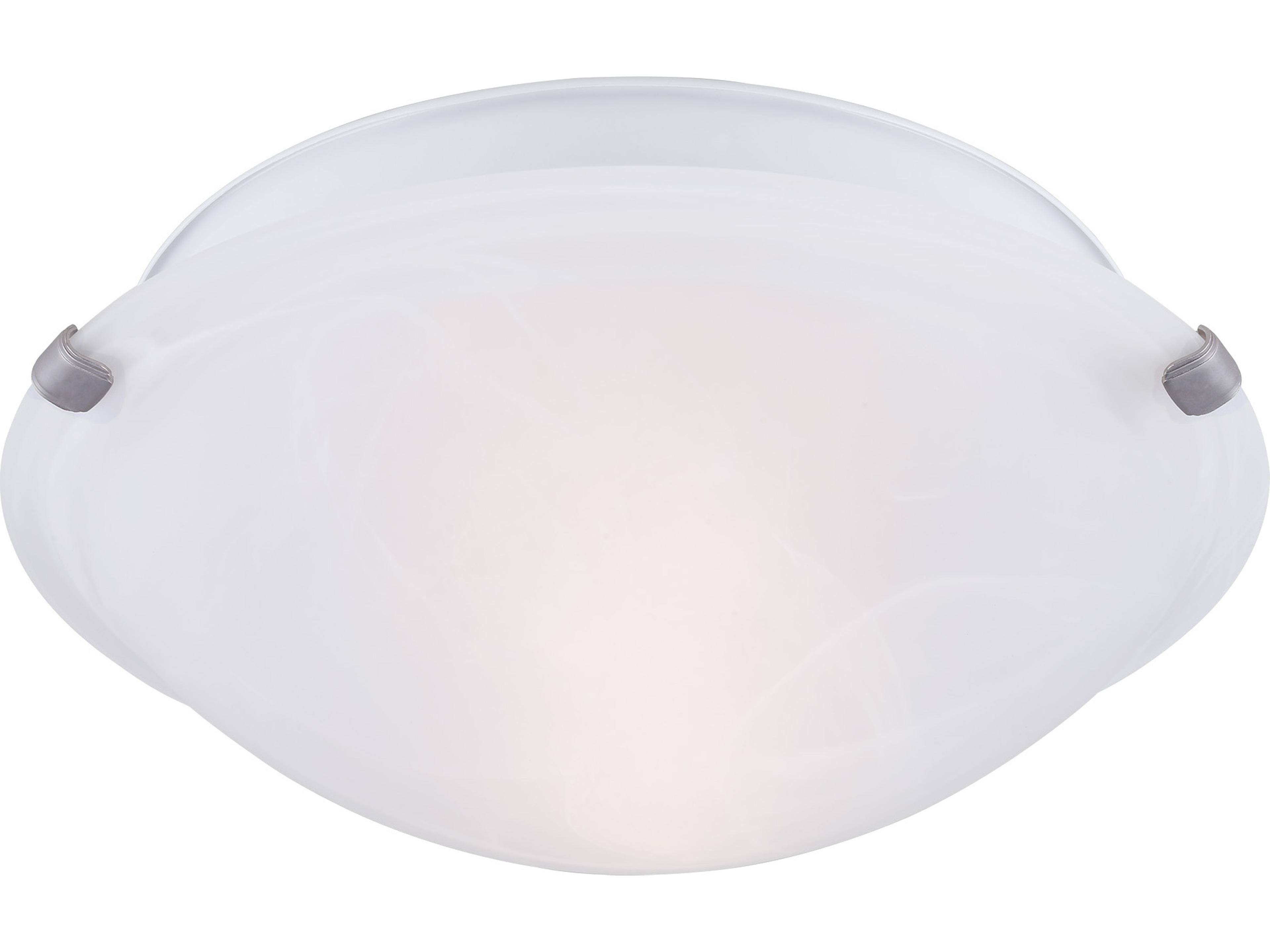 Fmount 2 -light Pewter Dome Flush Mount