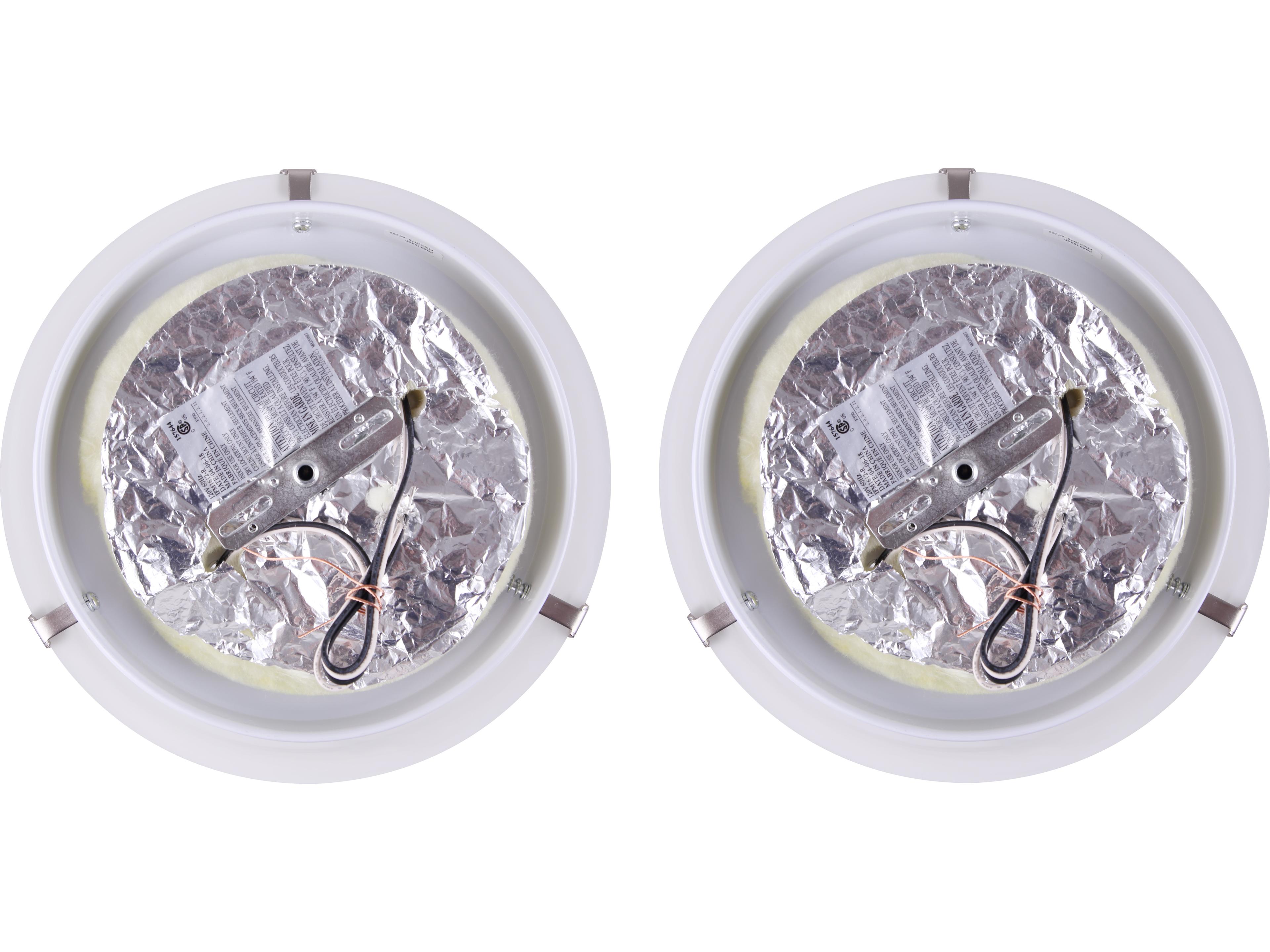 Canarm Twin Pack 2 -light Pewter Dome Flush Mount