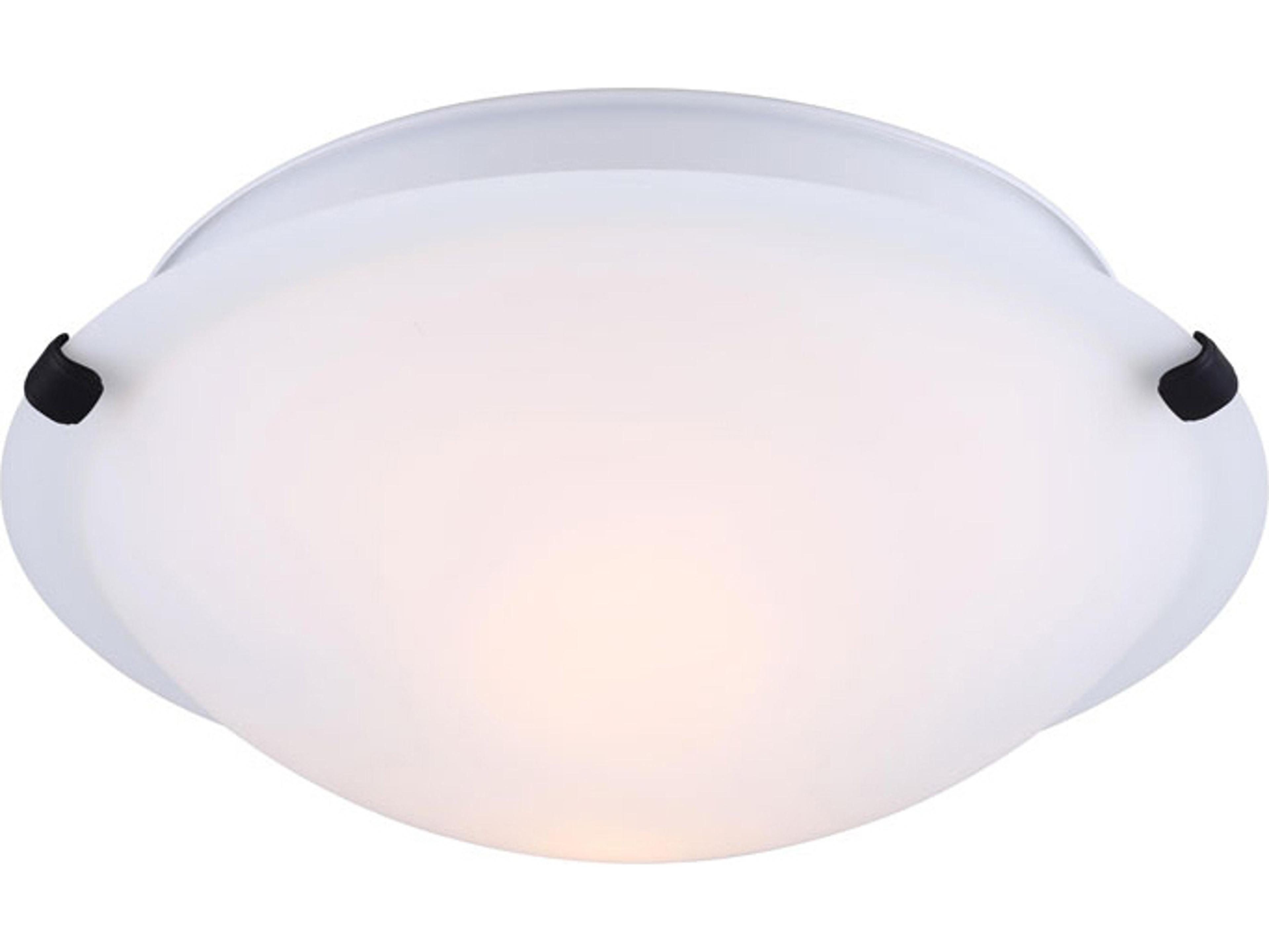 Fmount 2 -light Black Dome Flush Mount