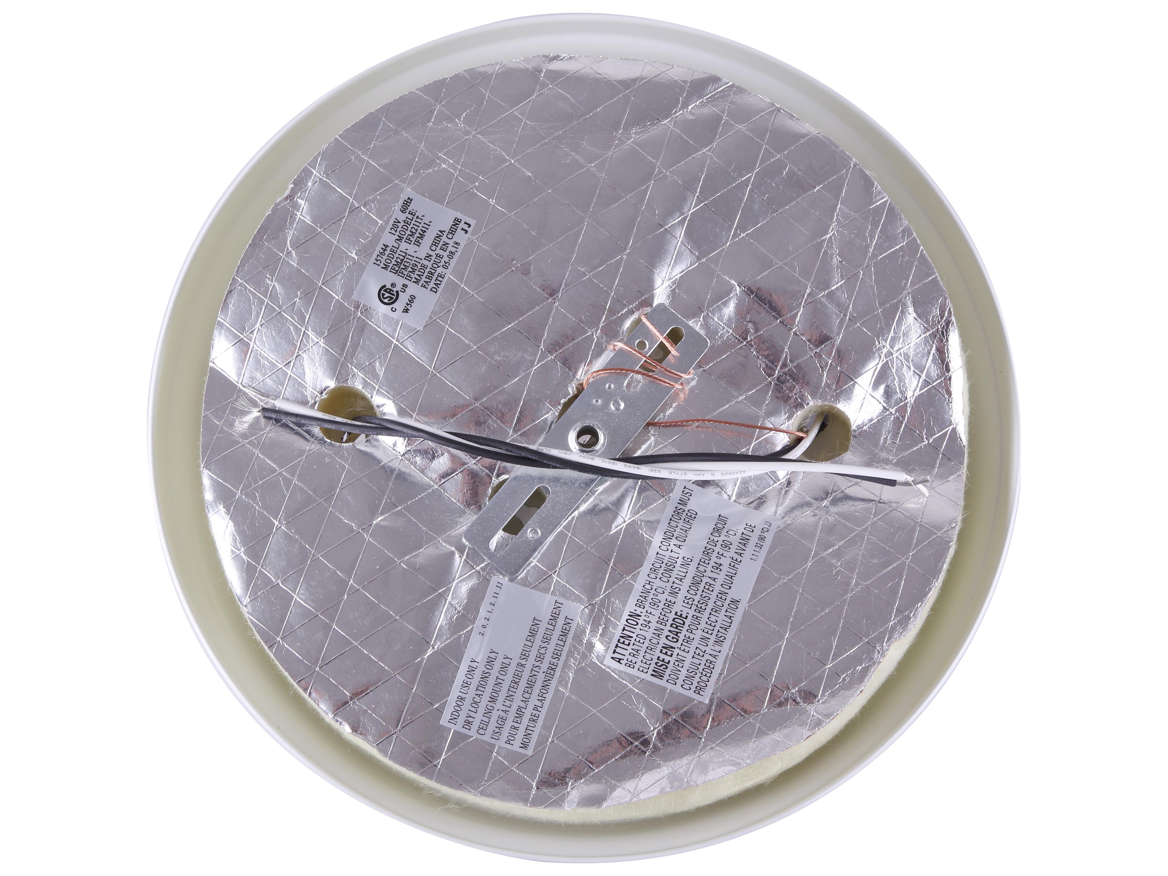 Canarm Fmount 2 -light White Dome Flush Mount