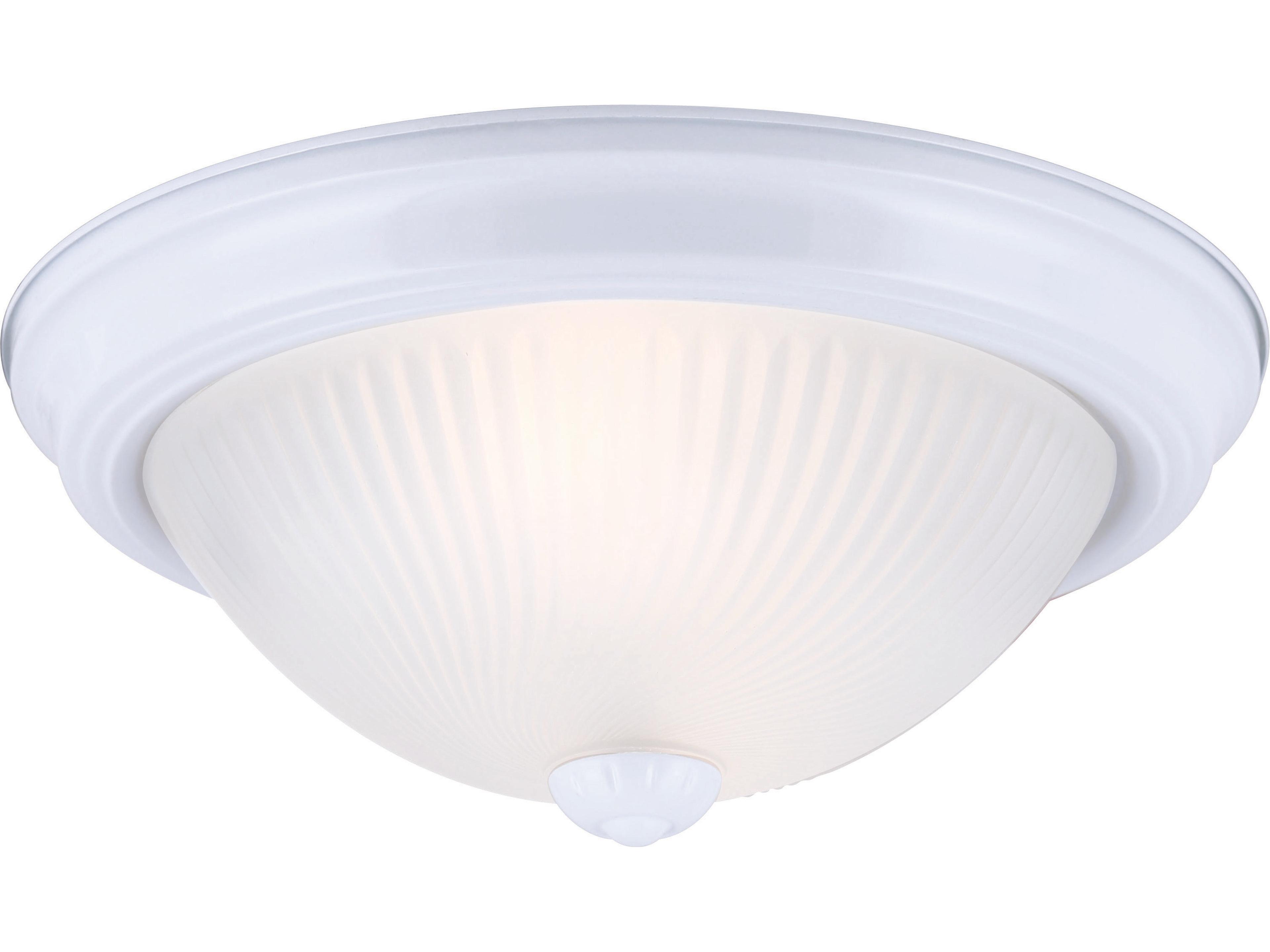 Canarm Fmount 2 -light White Dome Flush Mount