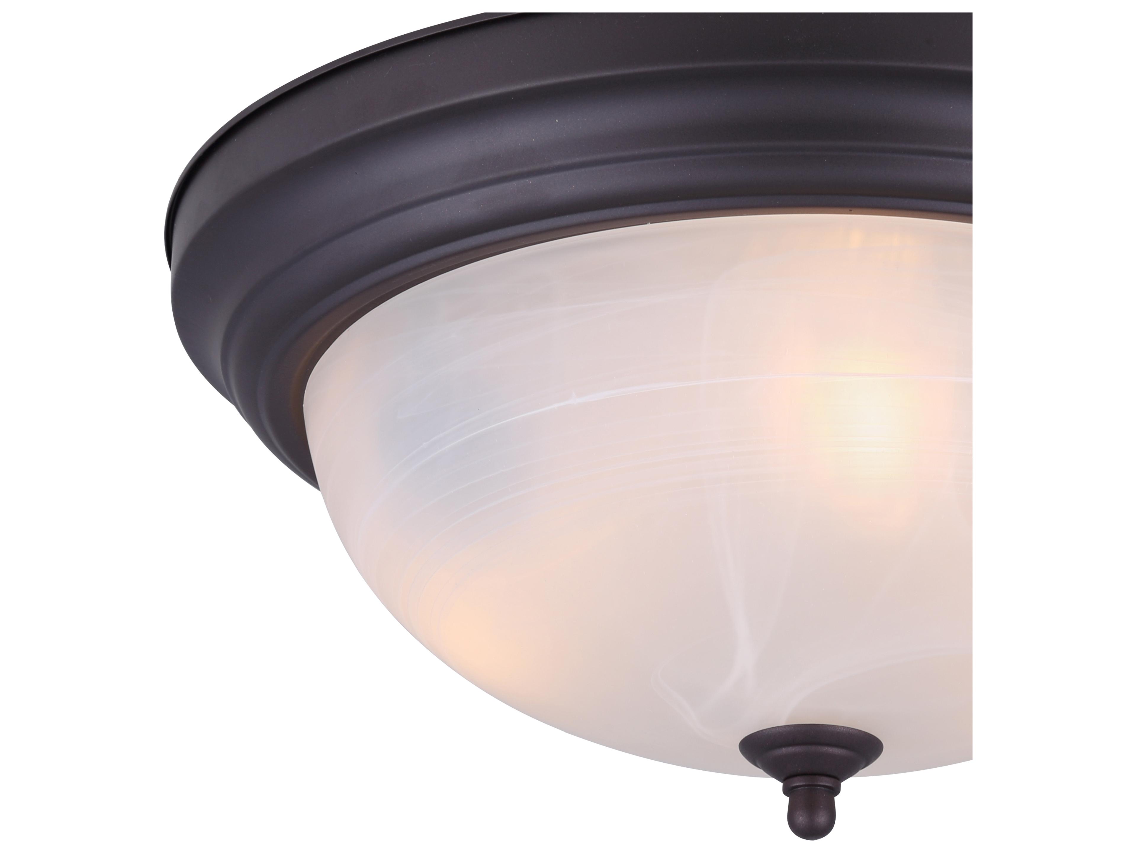 Canarm Fmount 3 -light Bronze Dome Flush Mount