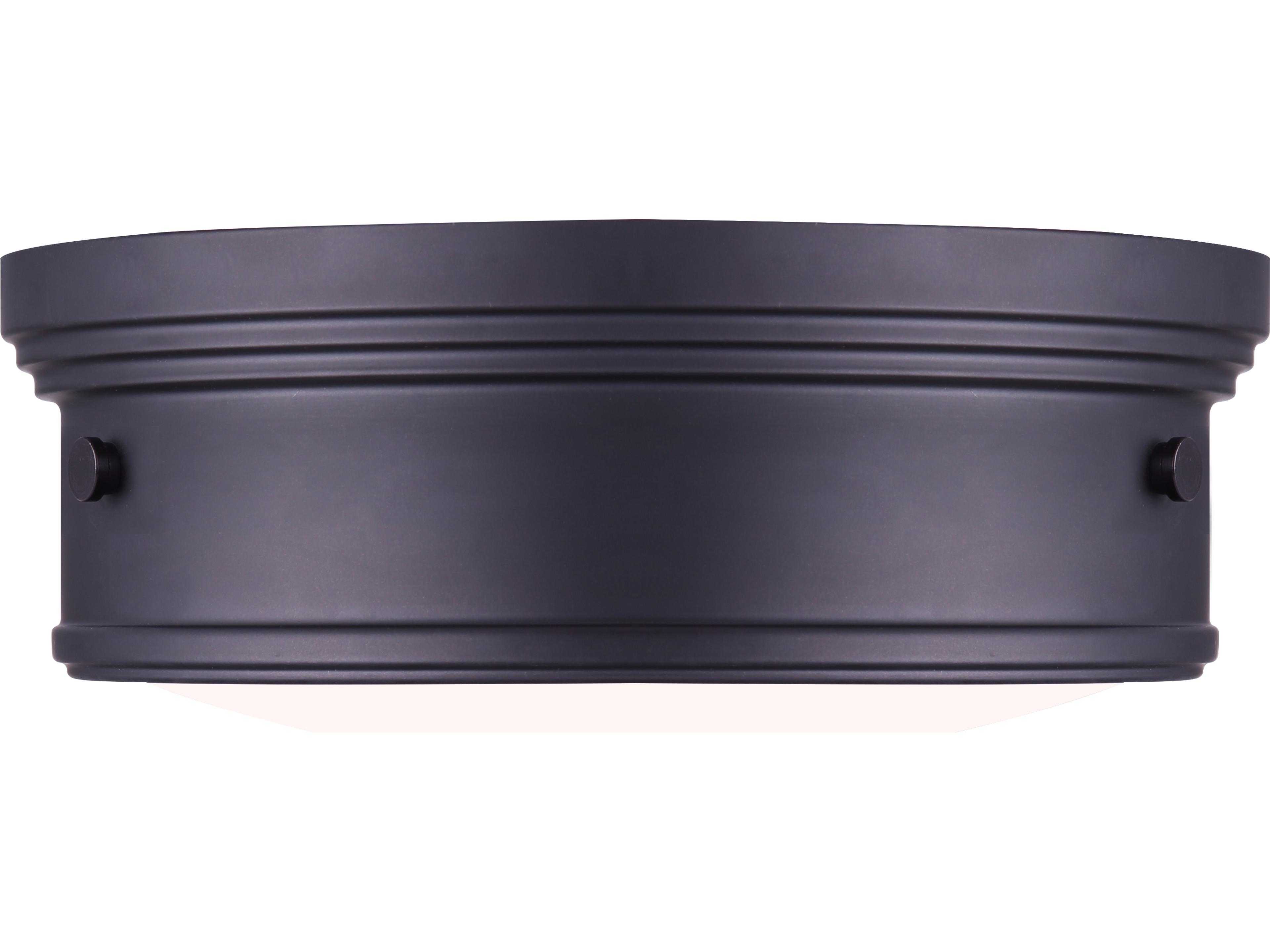 Canarm Boku 2 -light Bronze Drum Flush Mount