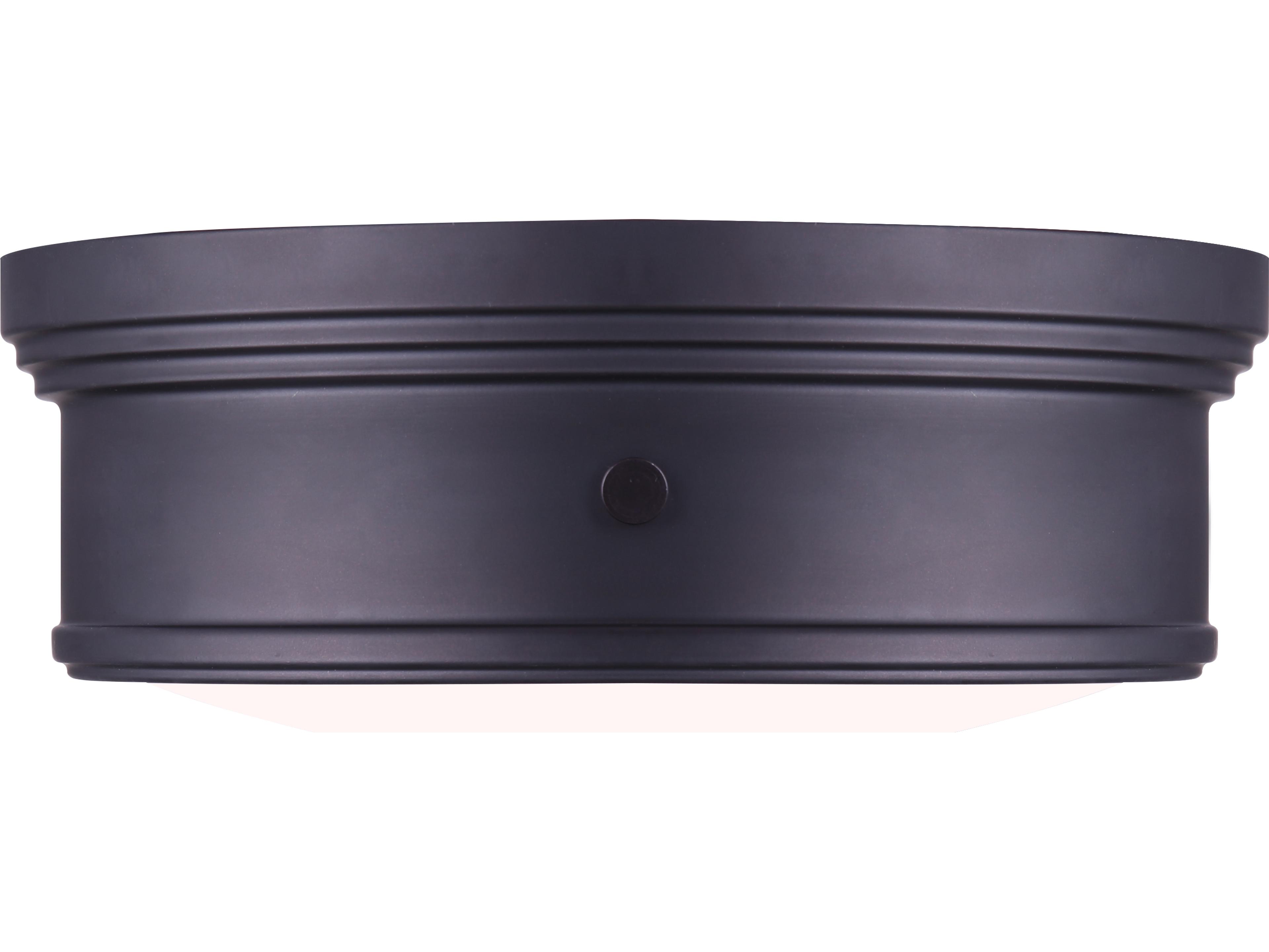 Canarm Boku 2 -light Bronze Drum Flush Mount