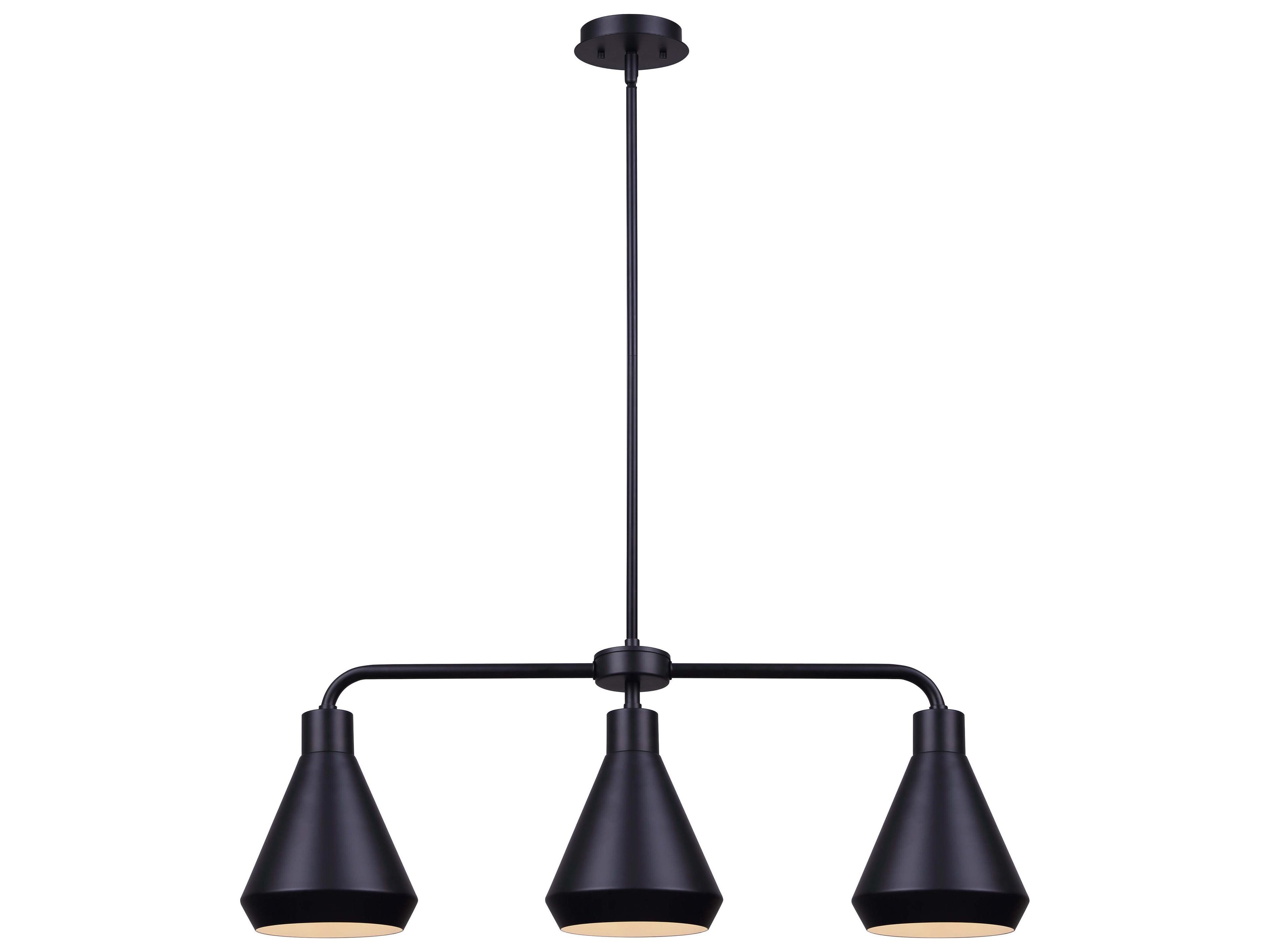 Byck 3 -light Black Chandelier