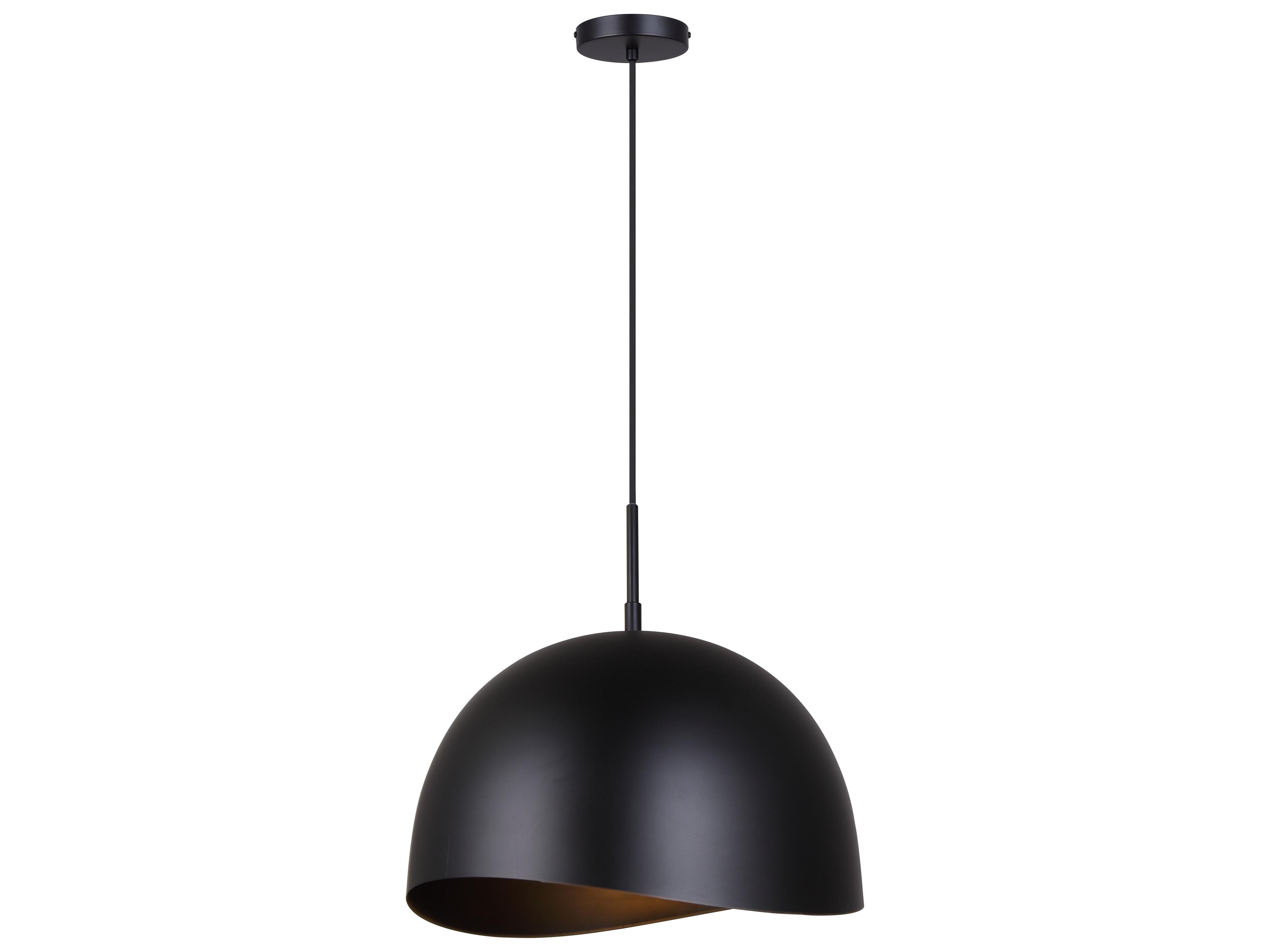 Henlee 1 -light Black Dome Pendant