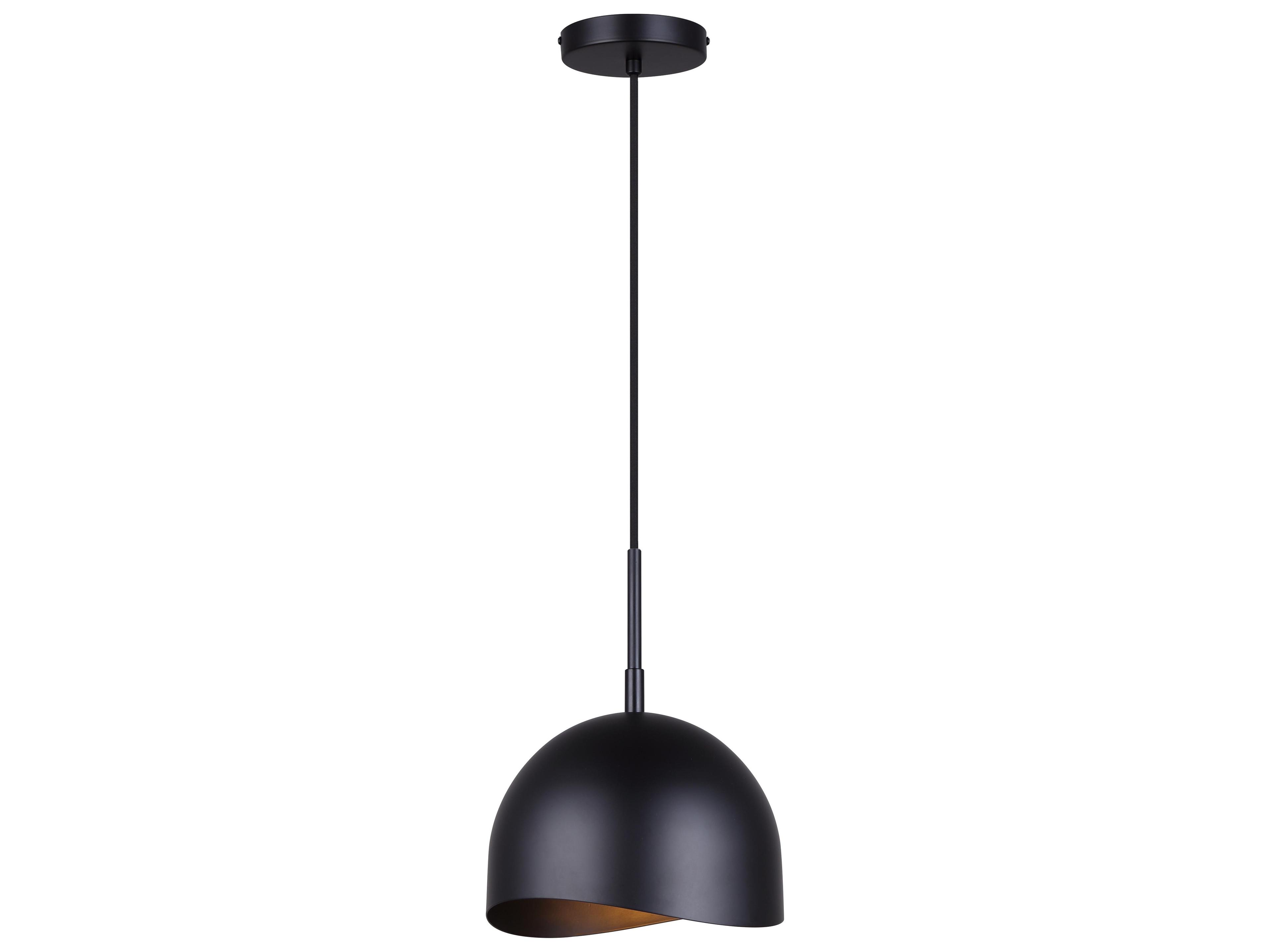 Henlee 1 -light Black Dome Mini Pendant