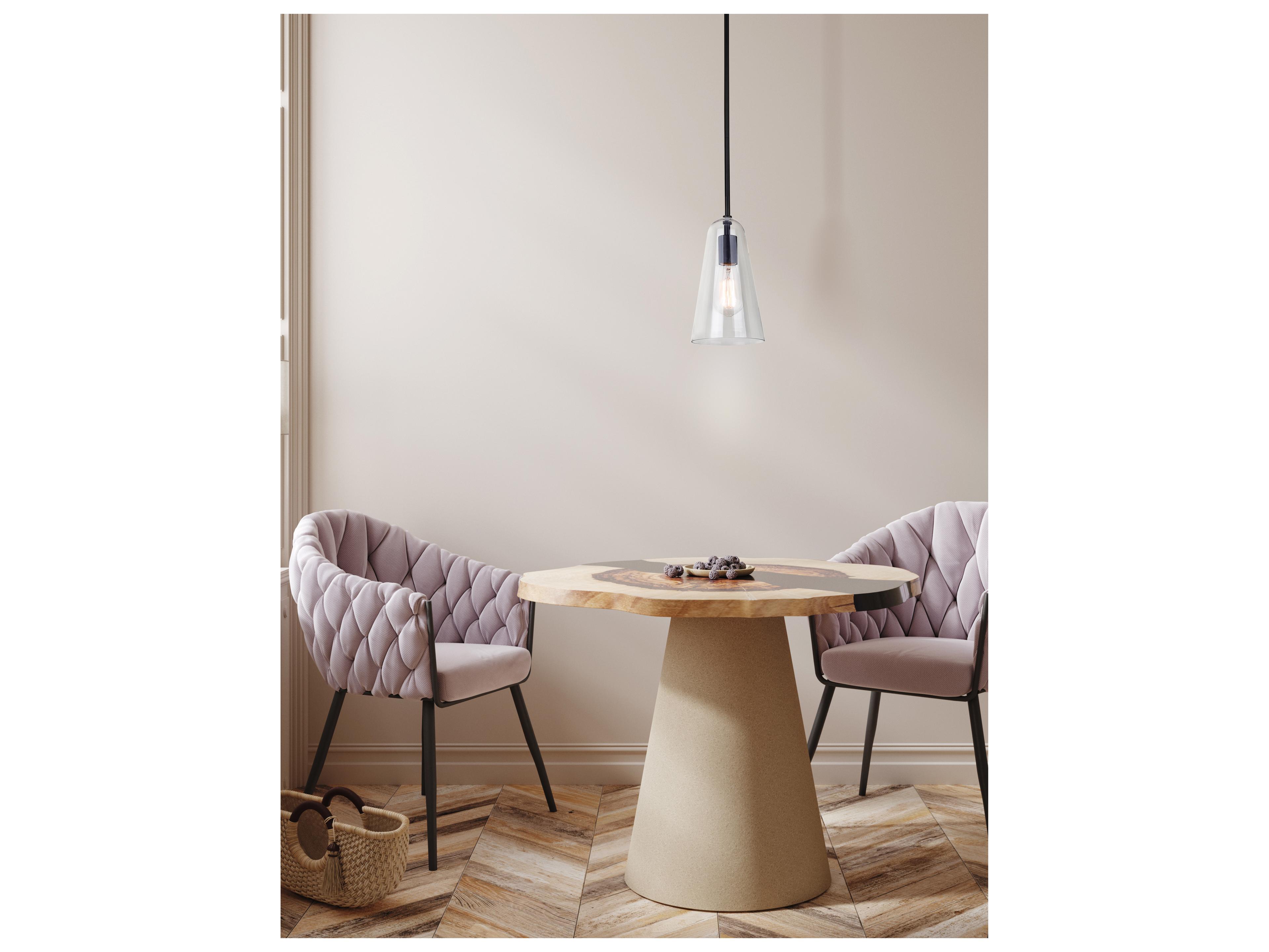 Canarm Luisa 1 -light Black Mini Pendant