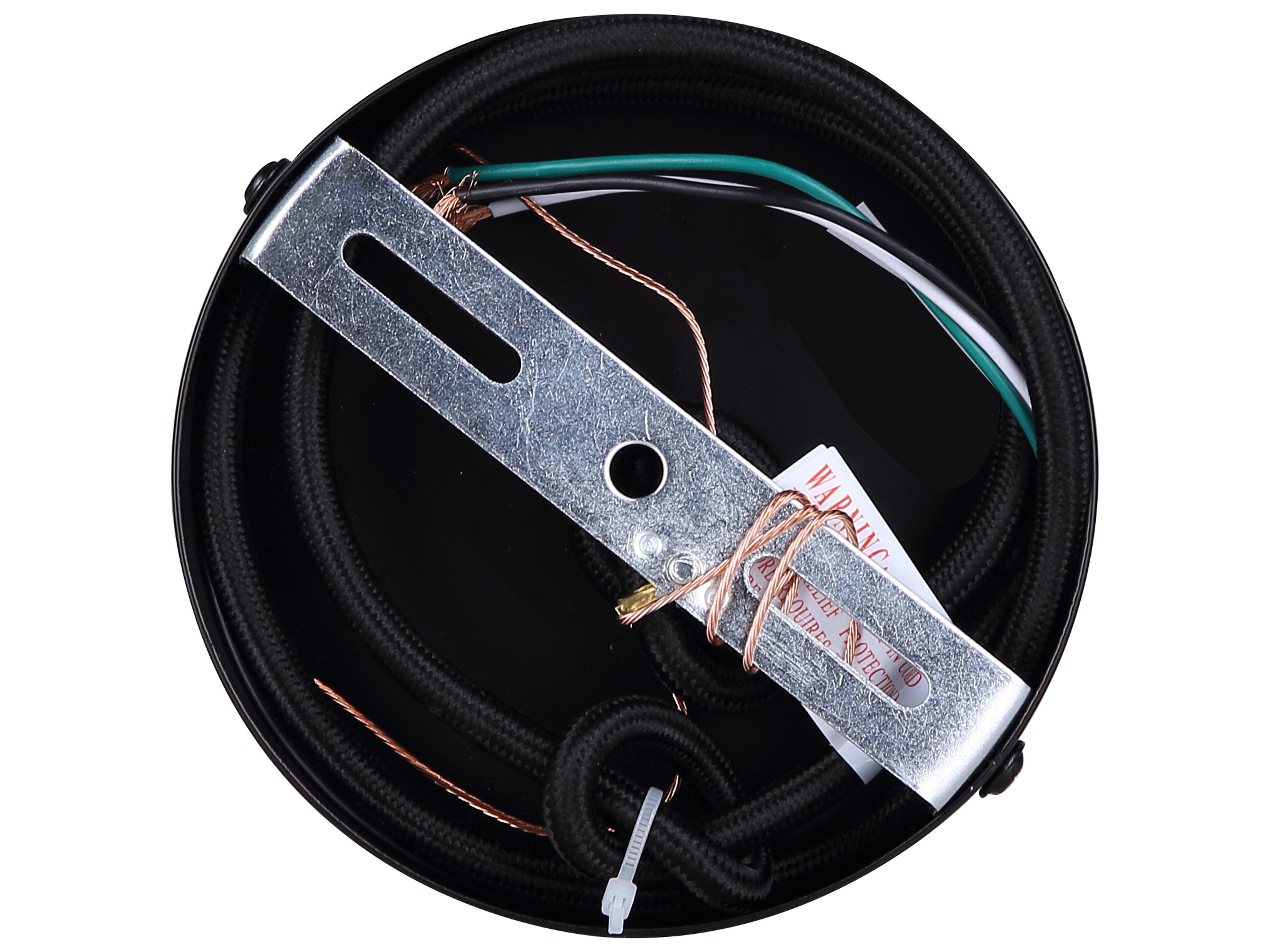 Canarm Kinslea 1 -light Black Cylinder Mini Pendant