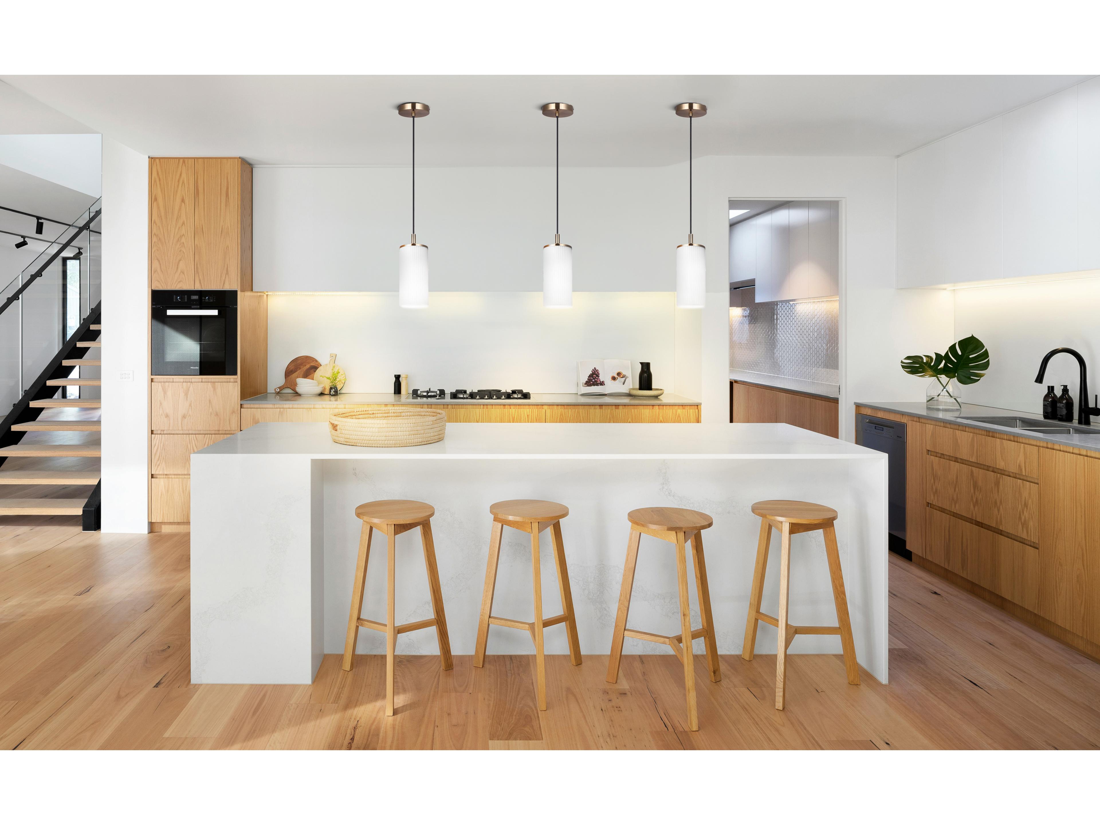 Canarm Kinslea 1 -light Gold Cylinder Mini Pendant