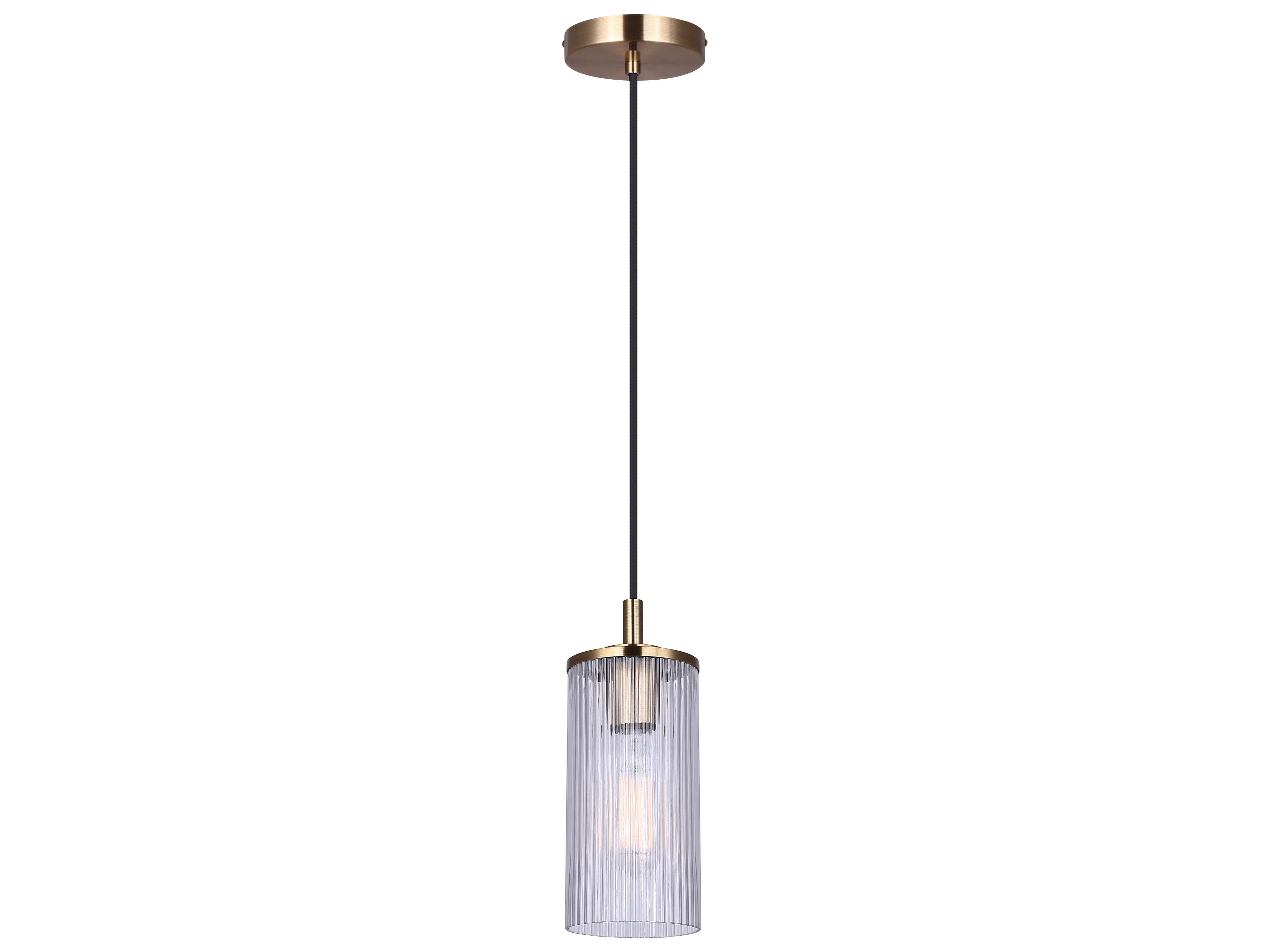 Kinslea 1 -light Gold Cylinder Mini Pendant