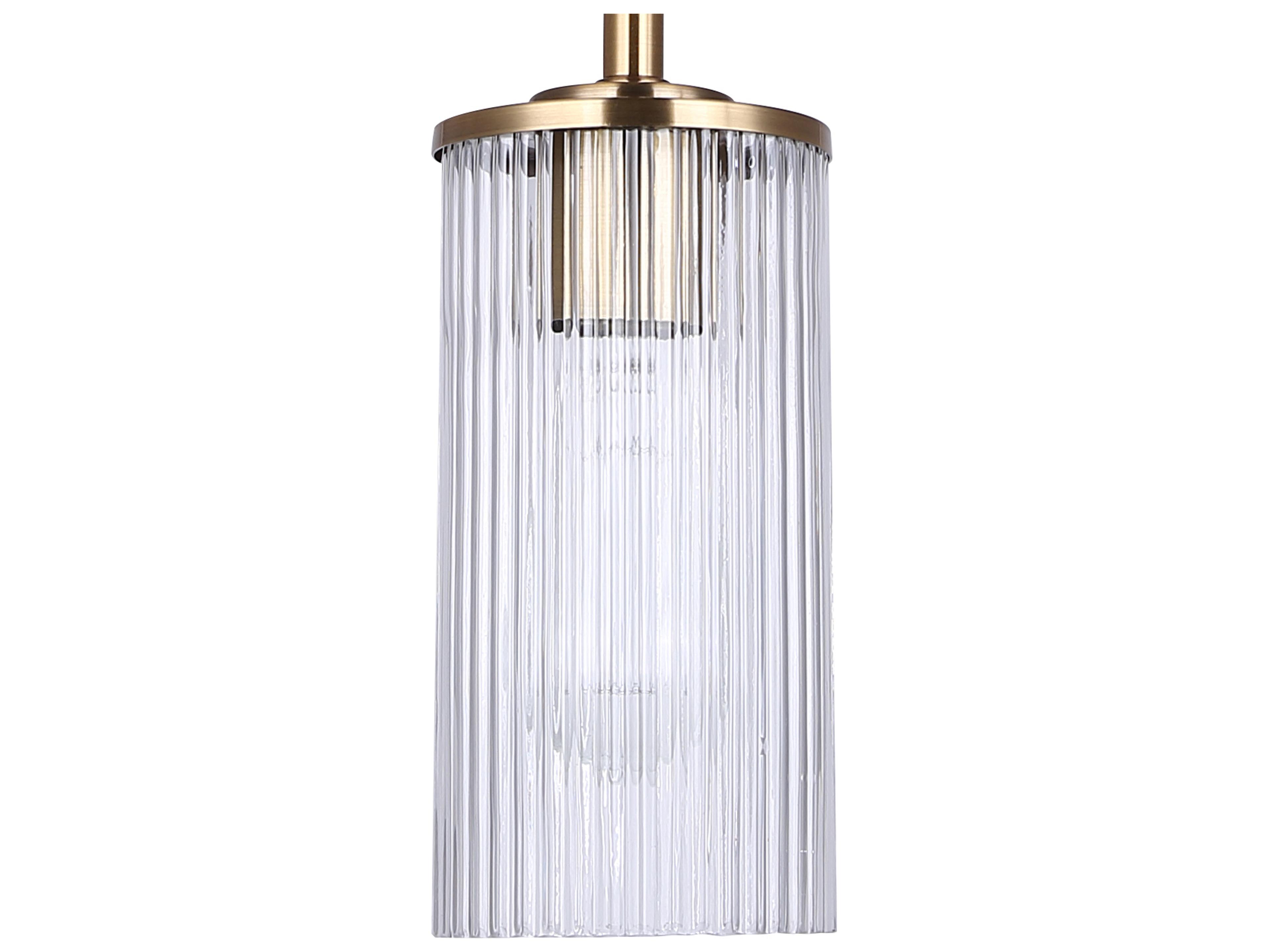 Canarm Kinslea 1 -light Gold Cylinder Mini Pendant