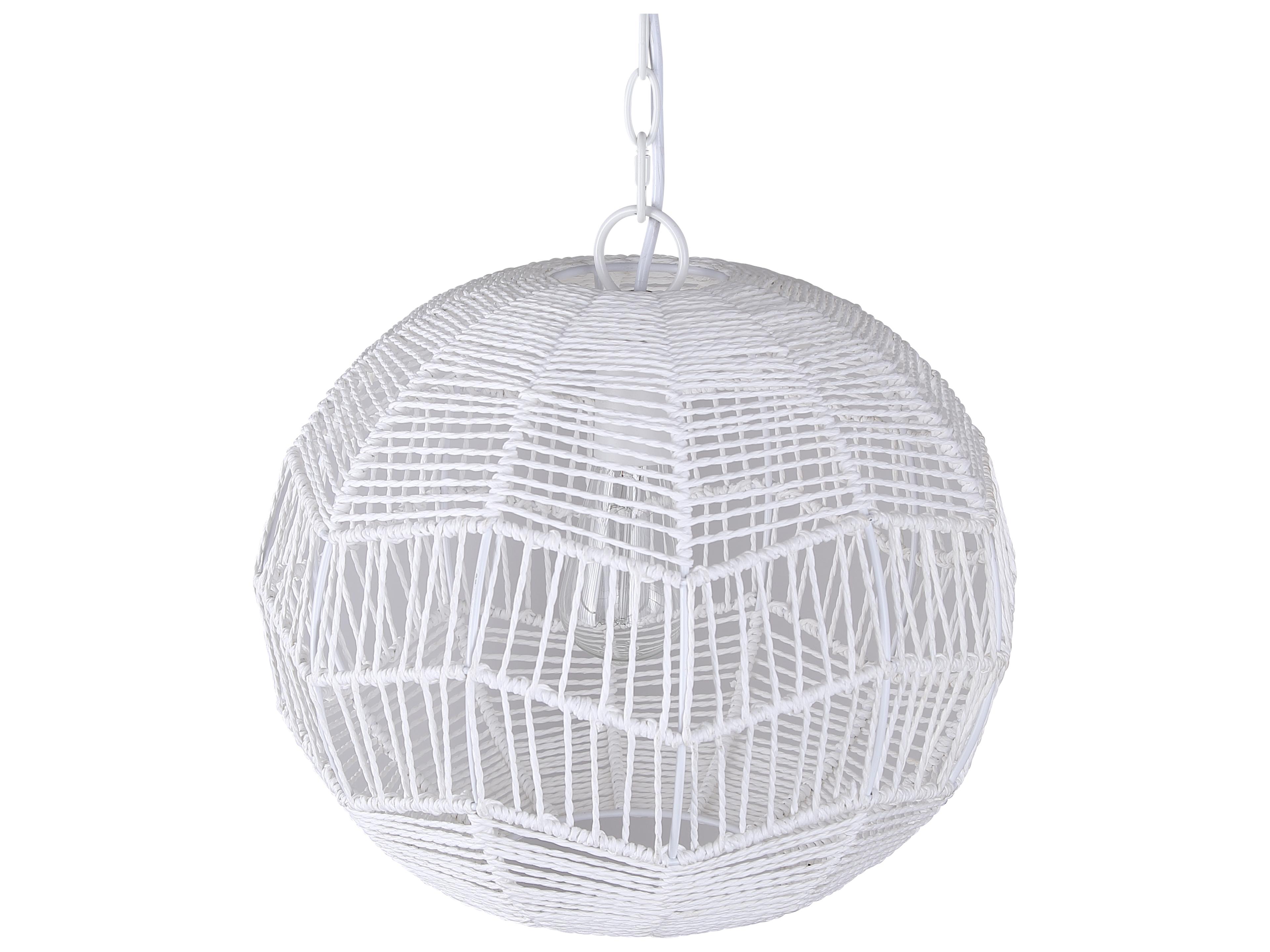 Canarm Valence 1 -light White Globe Pendant