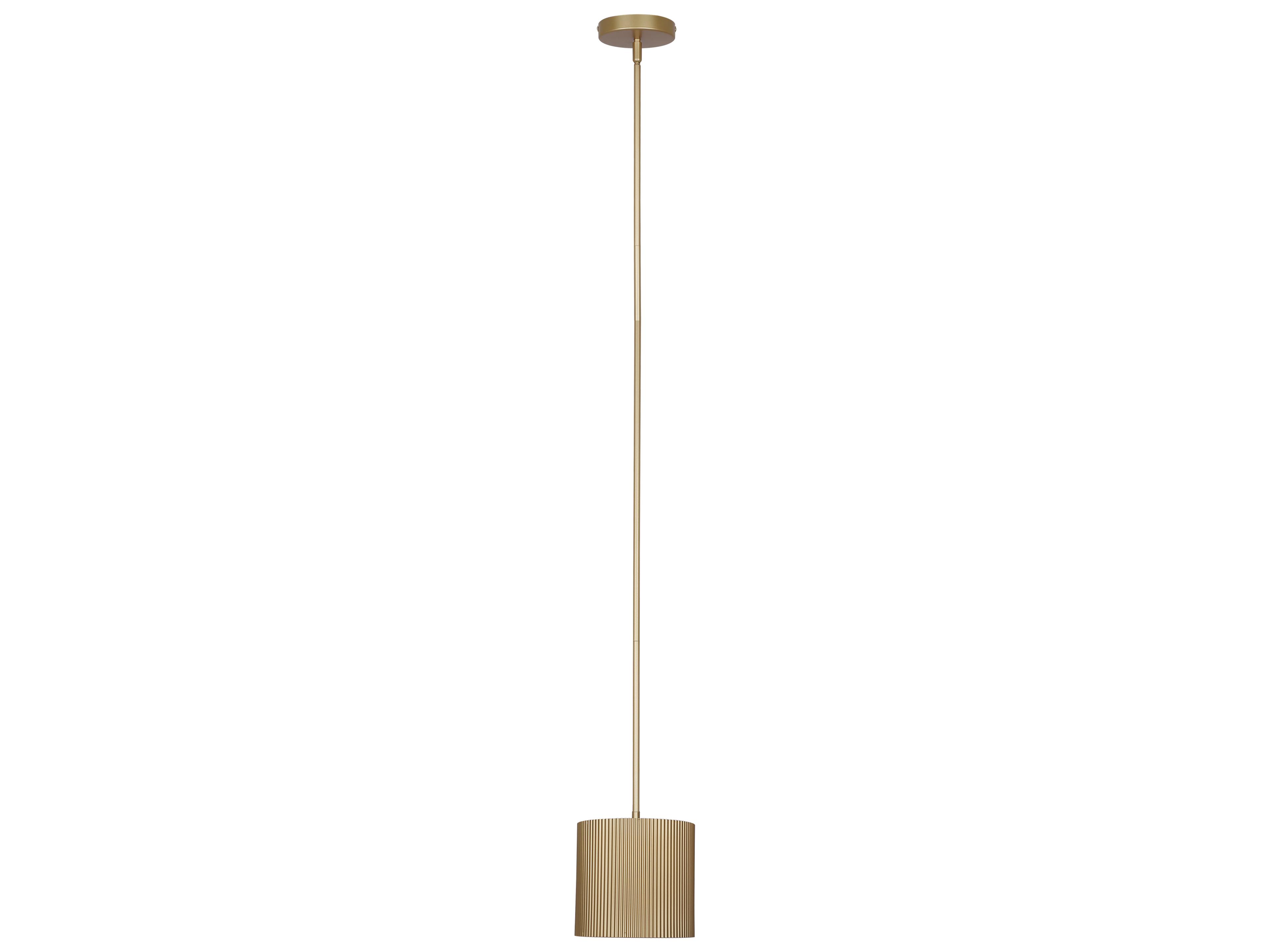 Canarm Scarlett 1 -light Gold Drum Mini Pendant