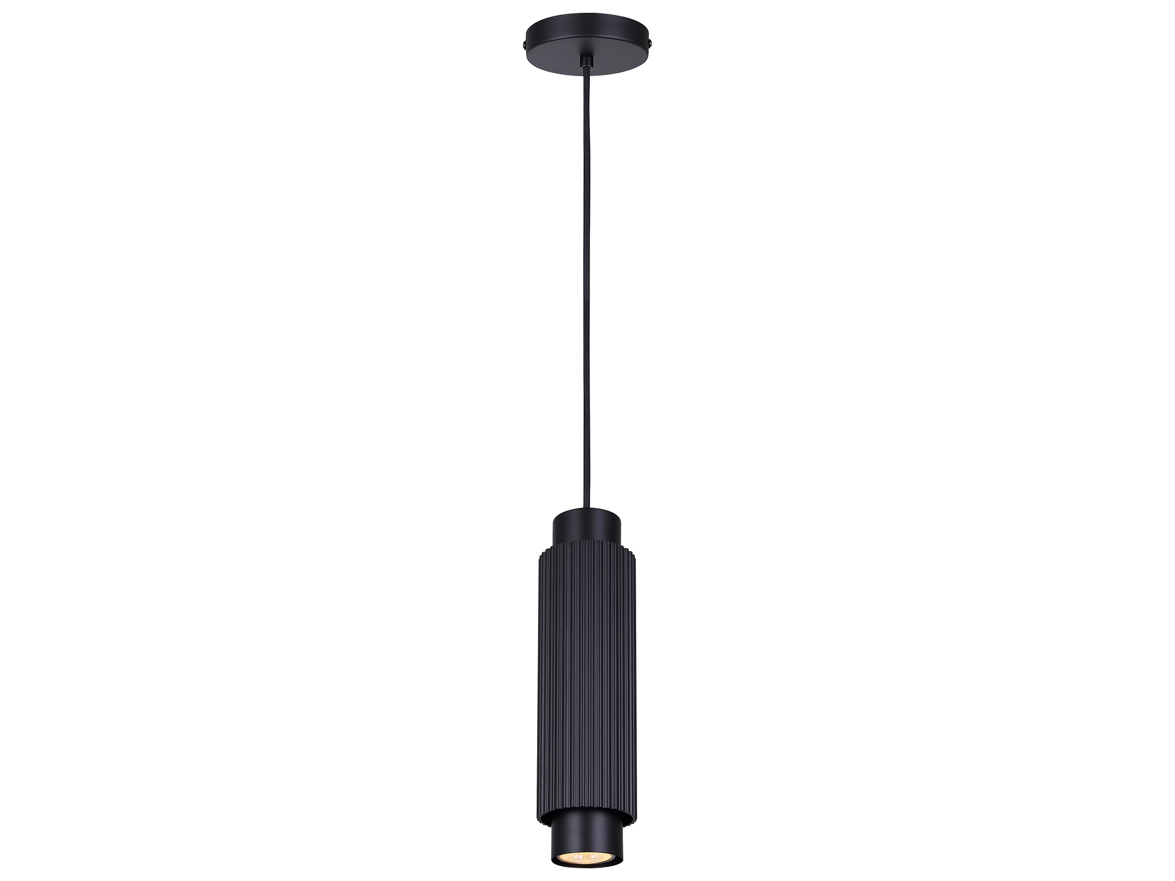 Cohen 1 -light Black Cylinder Mini Pendant