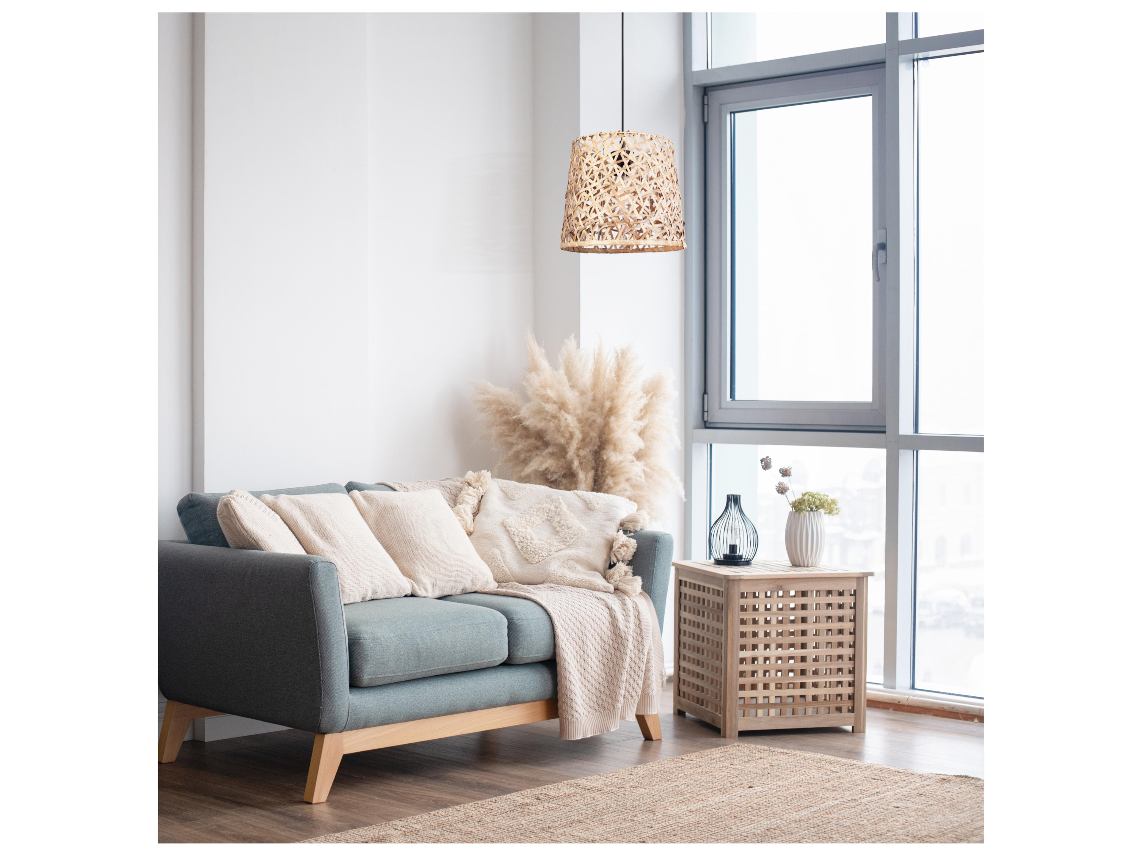 Canarm Tash 1 -light Black Drum Pendant