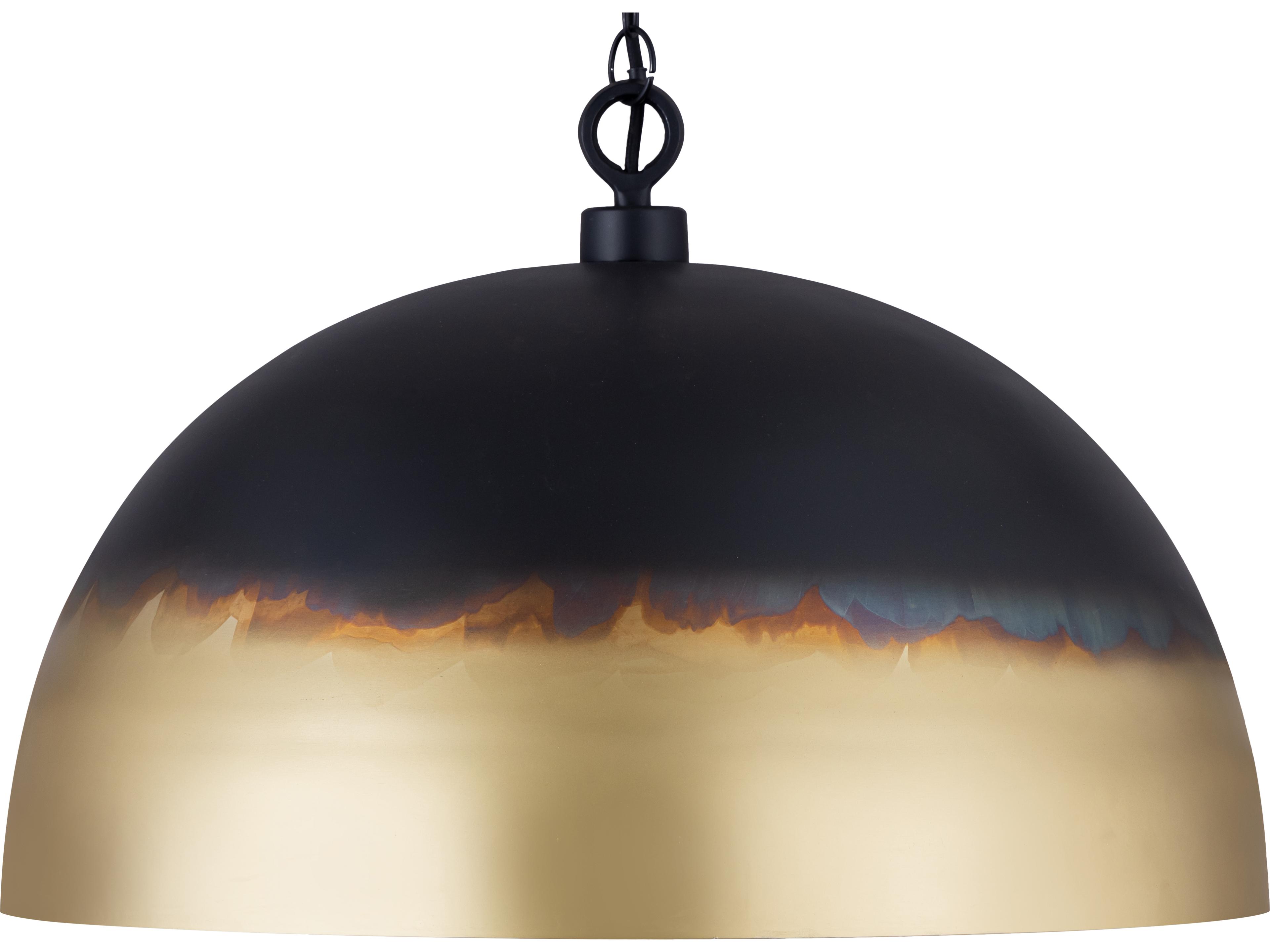 Partdescription: Jaya 1 -light Black Dome Pendant