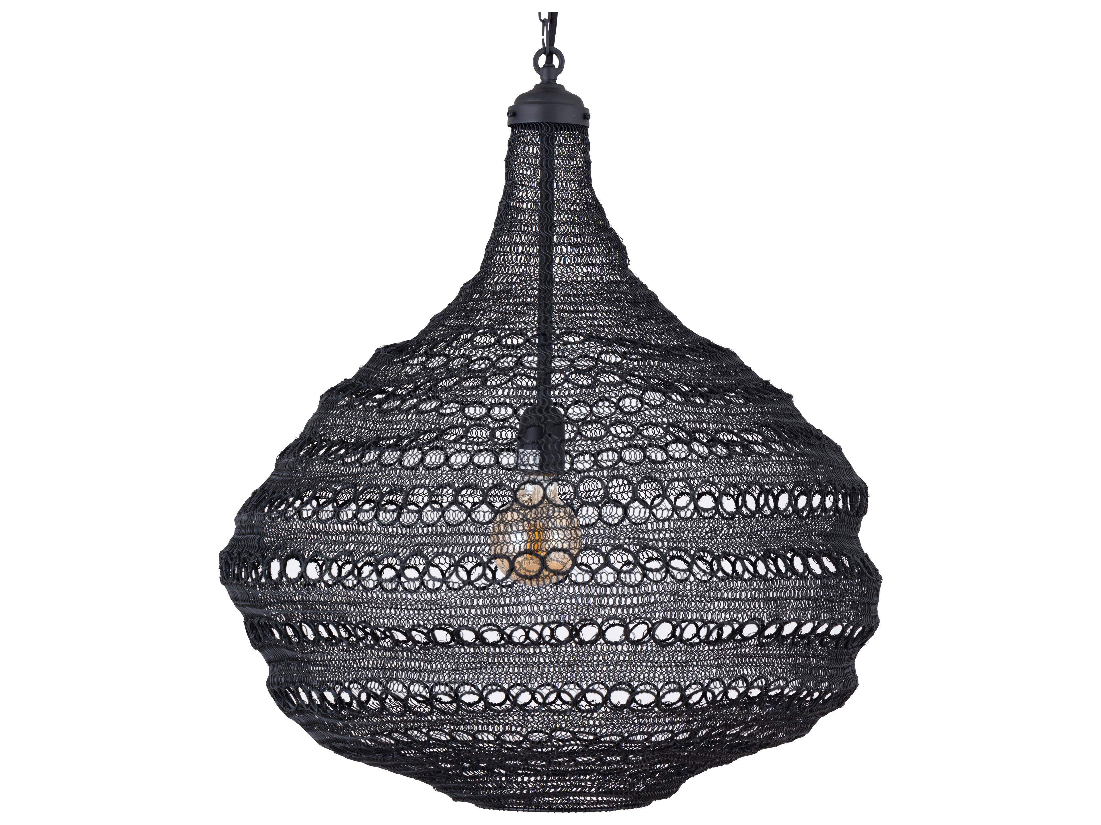Canarm Zain Black Globe Pendant