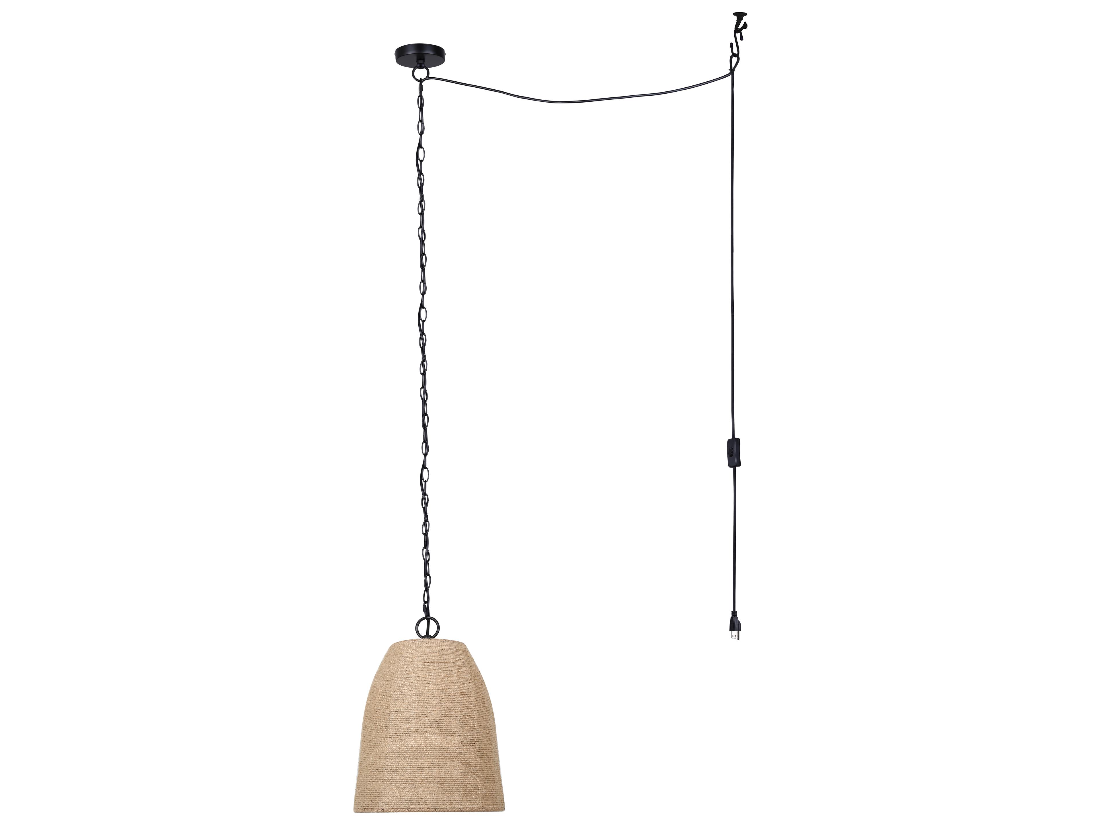 Canarm Malmo 1 -light Black Bell Mini Pendant