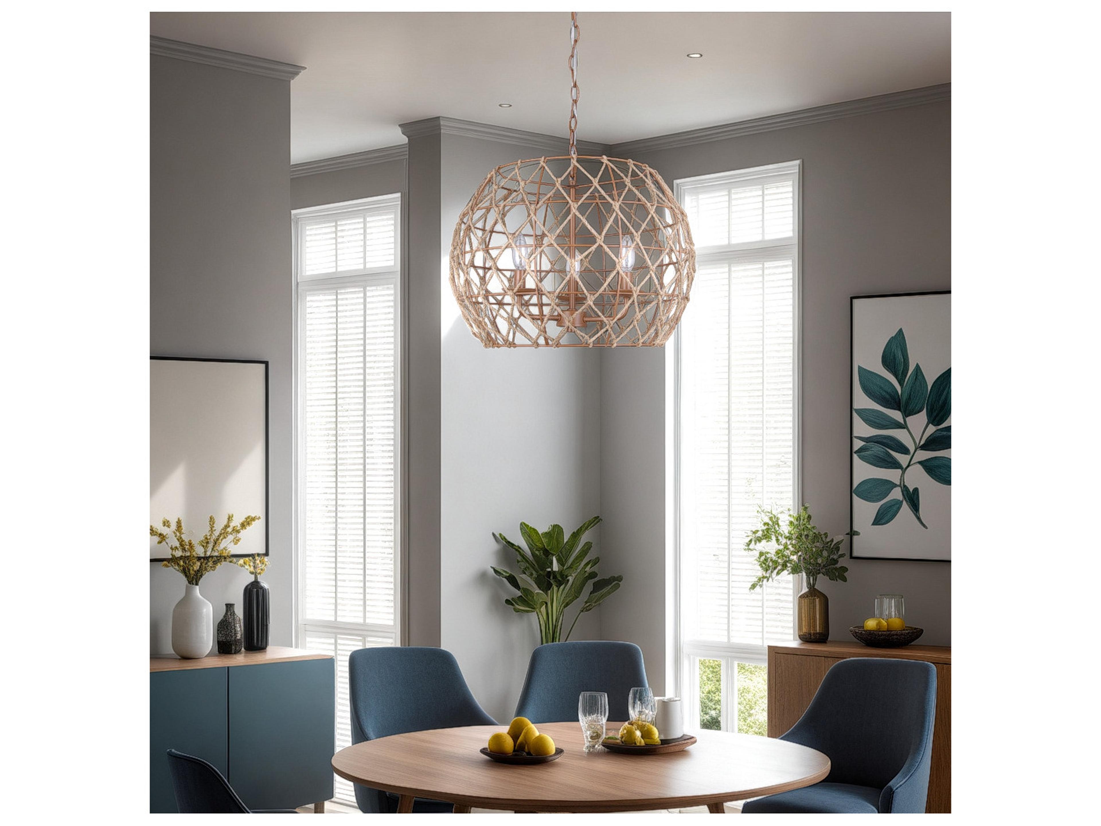 Canarm Aura 3 -light Brown Pendant