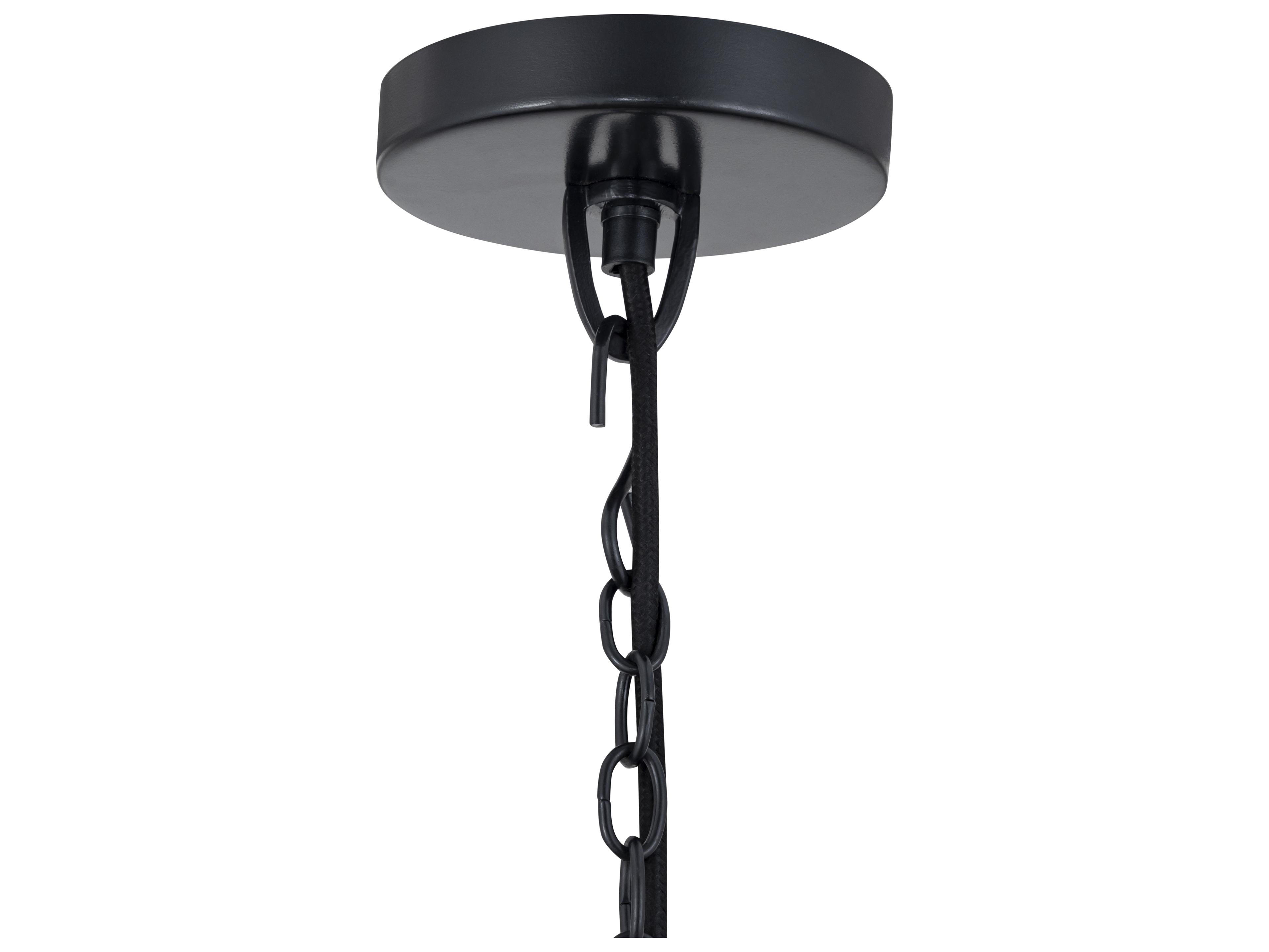 Canarm Kara 3 -light Black Pendant