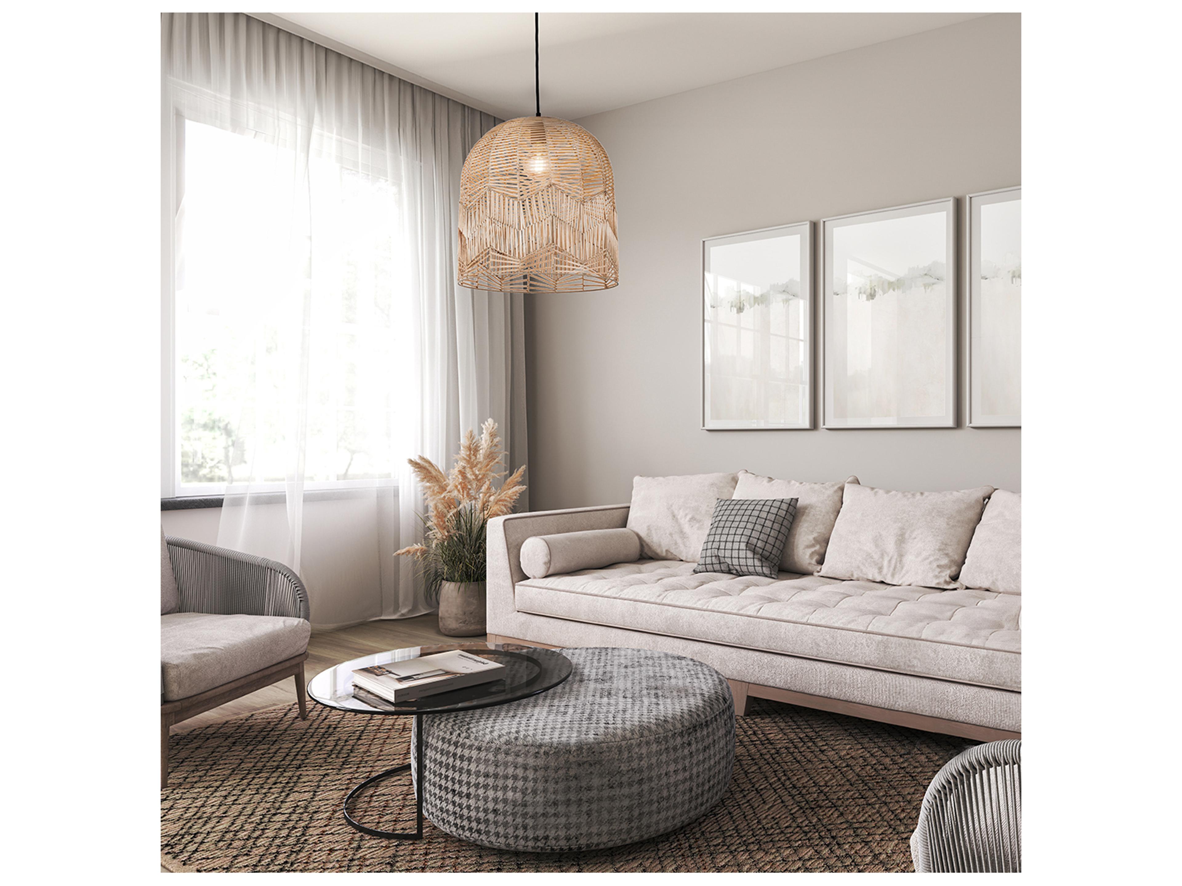 Canarm Indy 1 -light Brown Bell Pendant