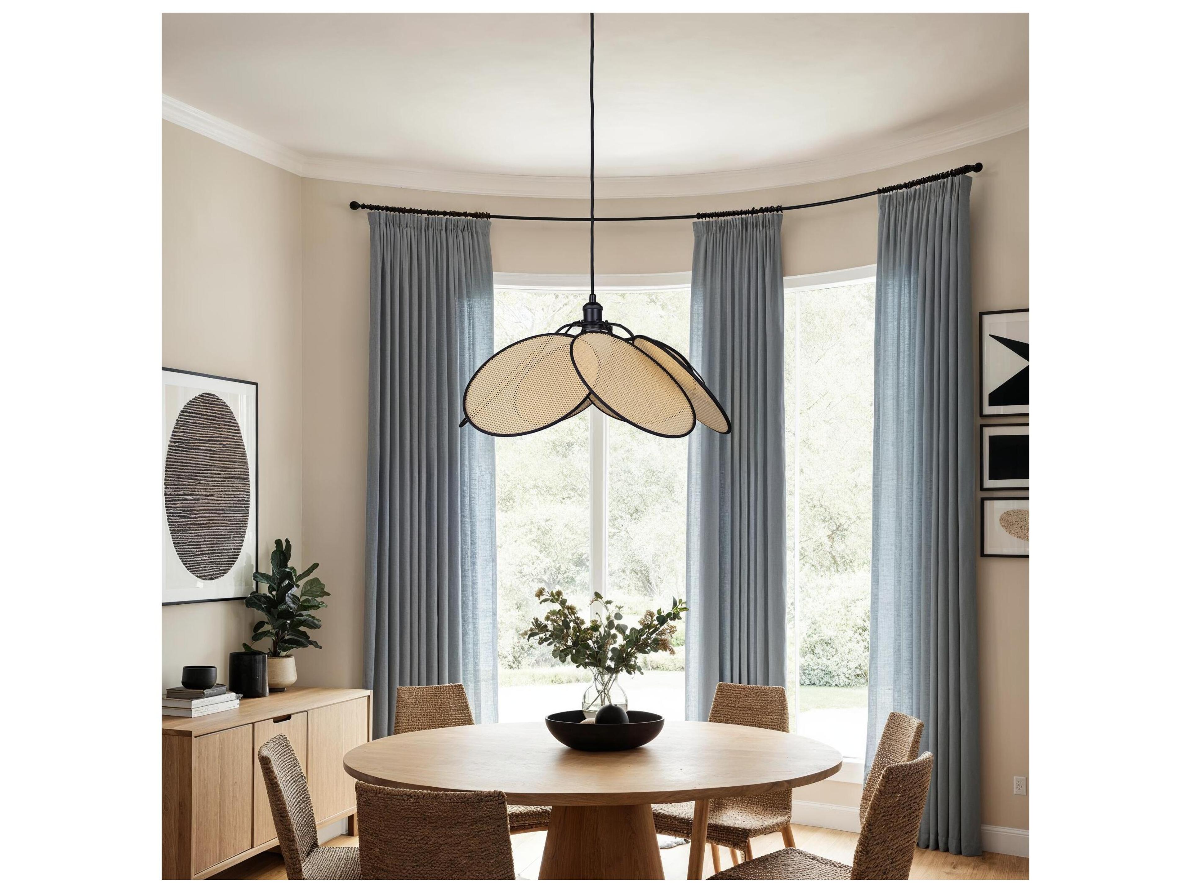 Canarm Madison 1 -light Black Round Pendant