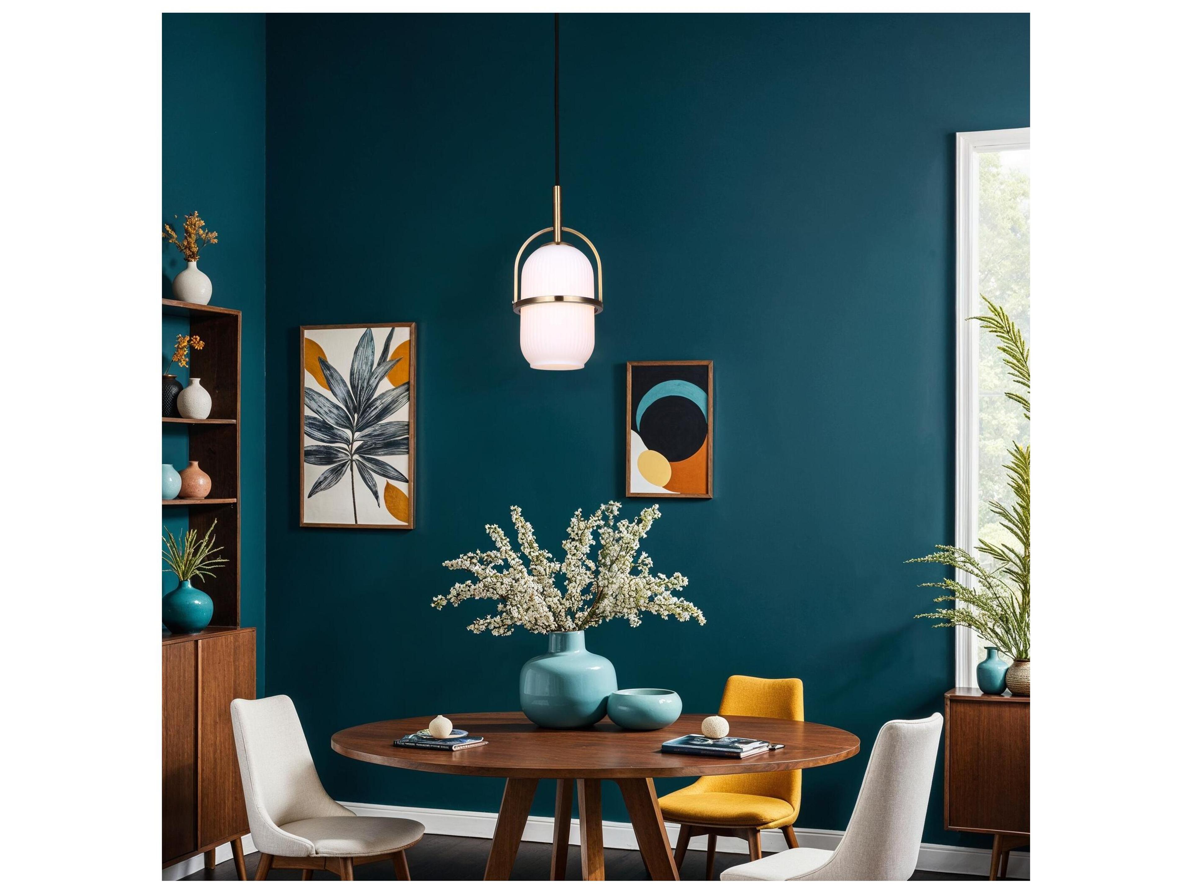 Canarm Eve 1 -light Gold Cylinder Mini Pendant