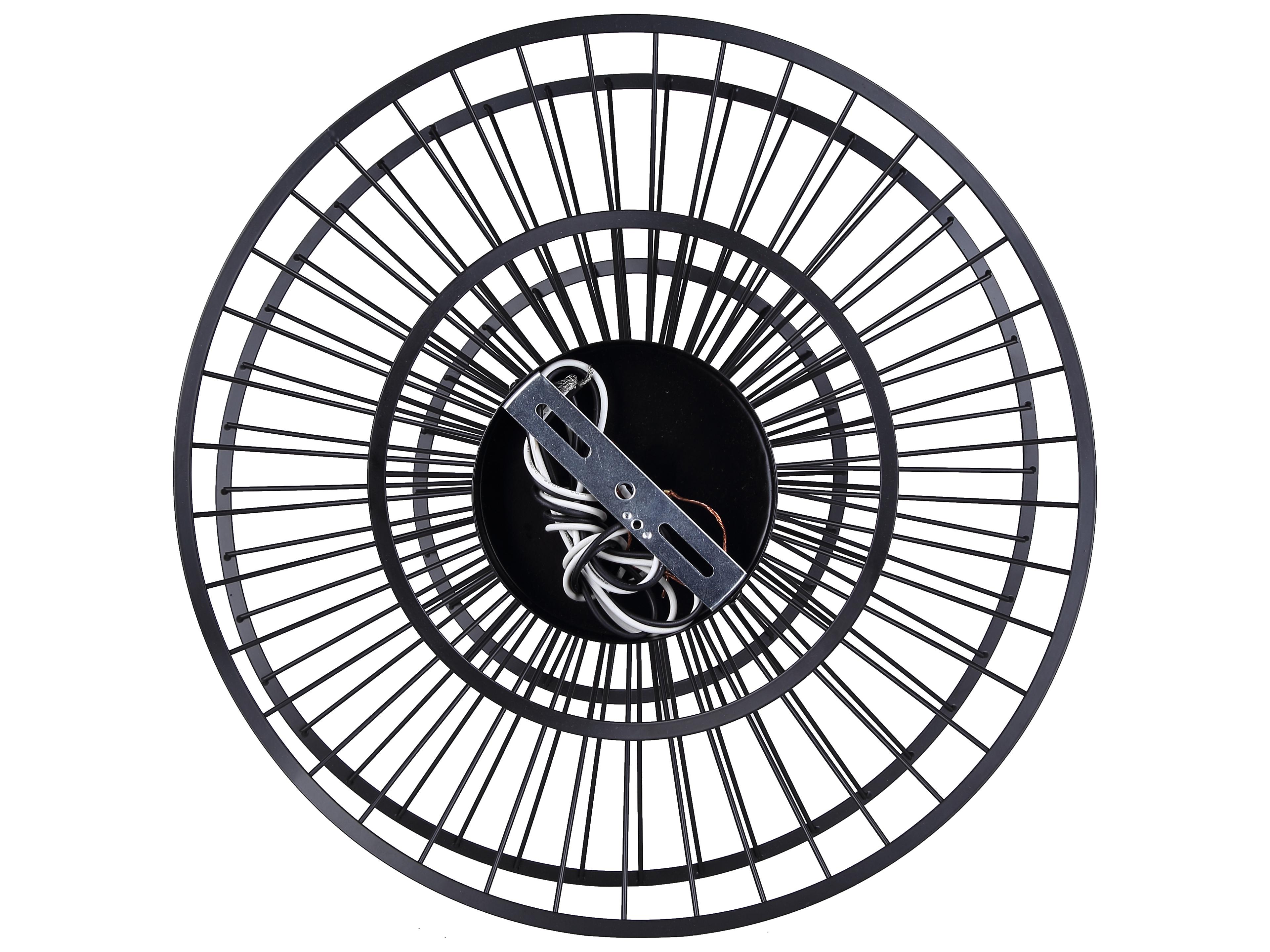 Canarm Channel 6 -light Black Geometric Pendant