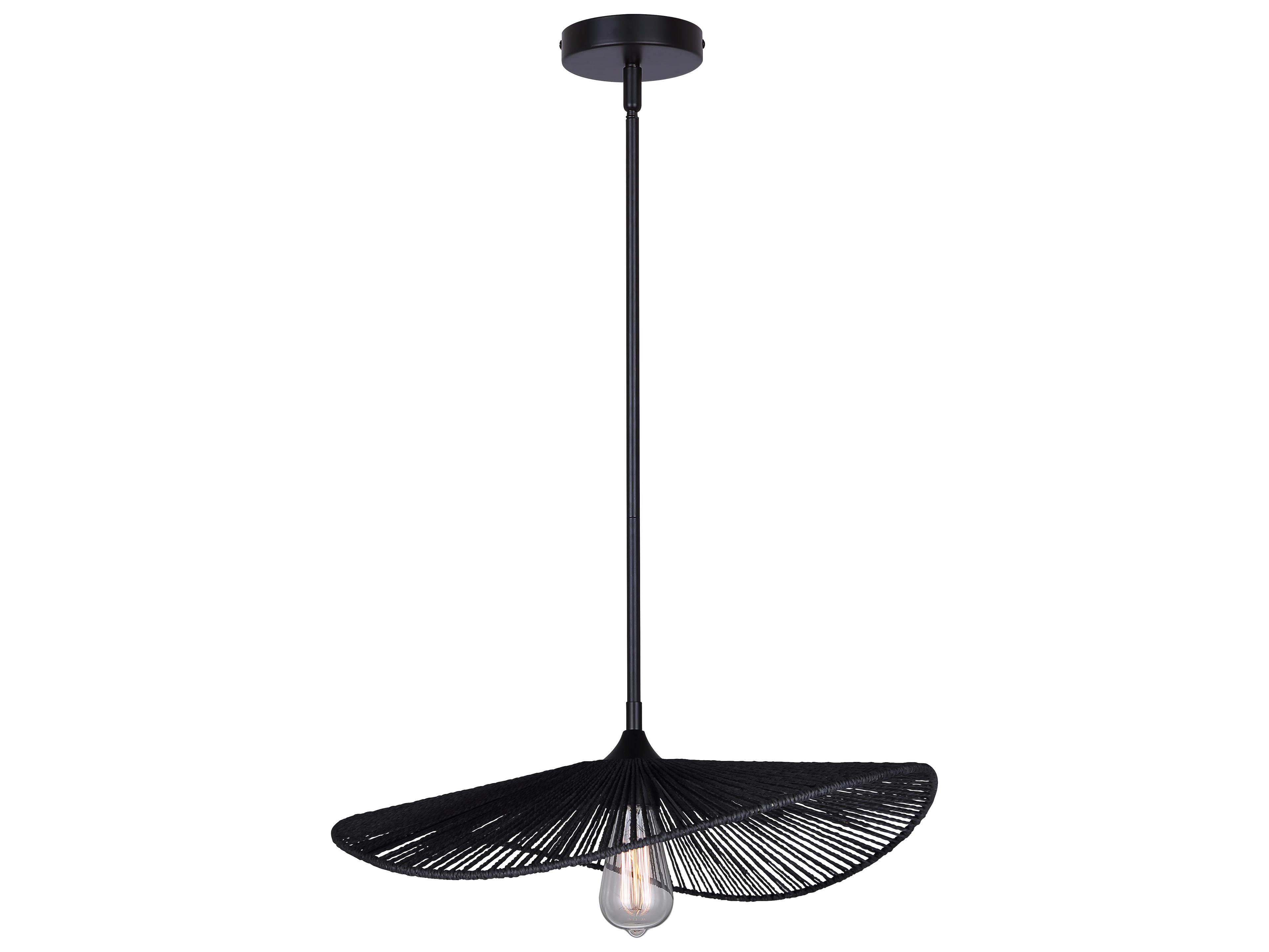 Georgia 1 -light Black Geometric Pendant