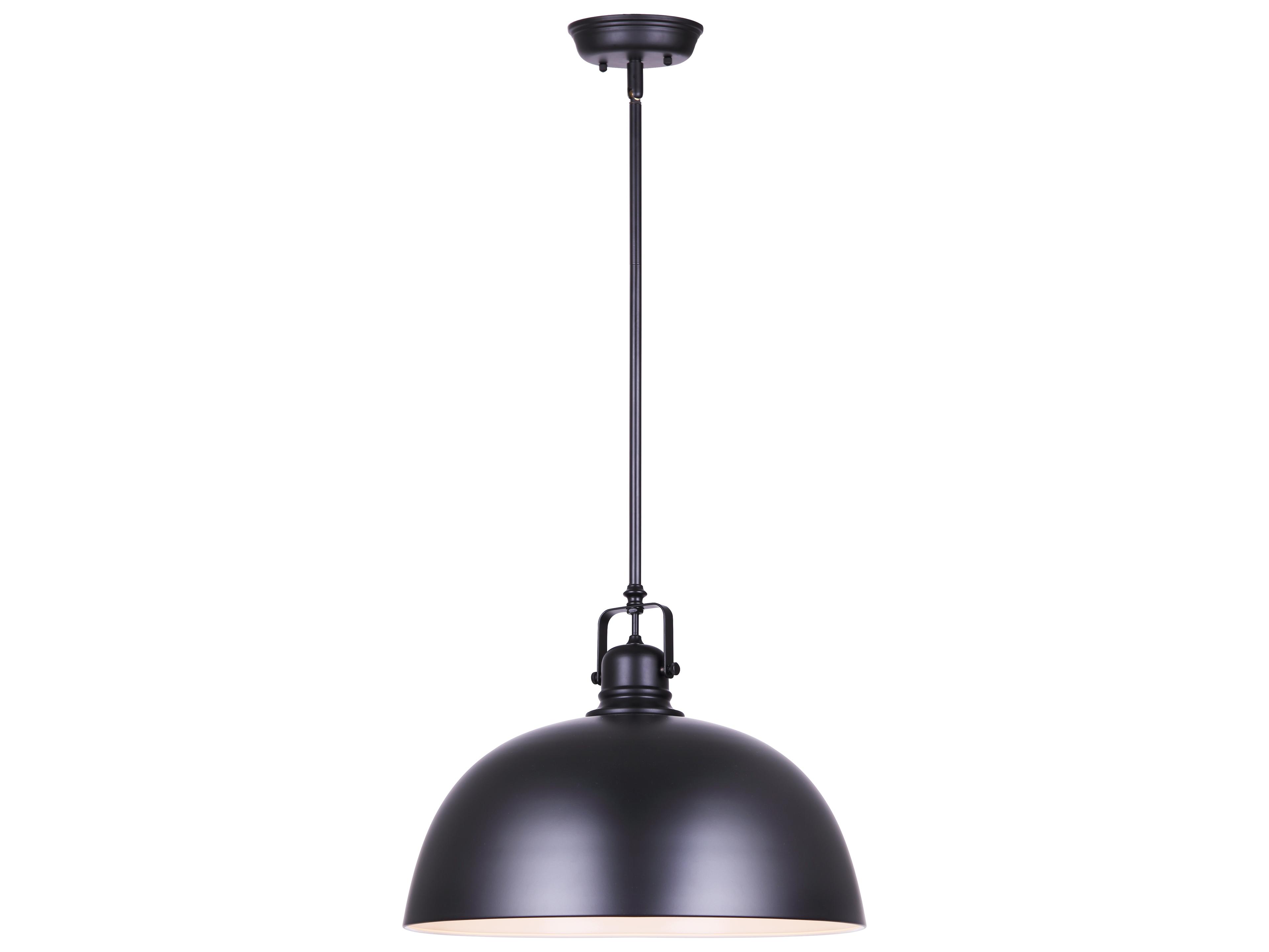 Polo 1 -light Black Dome Pendant