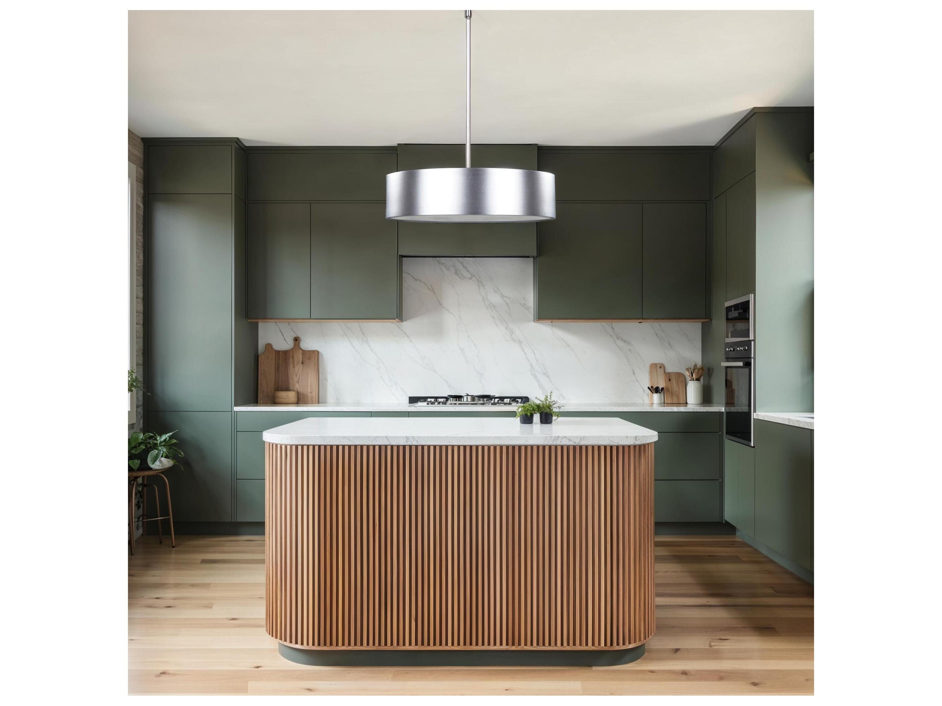 Canarm Dexter 3 -light Silver Drum Pendant