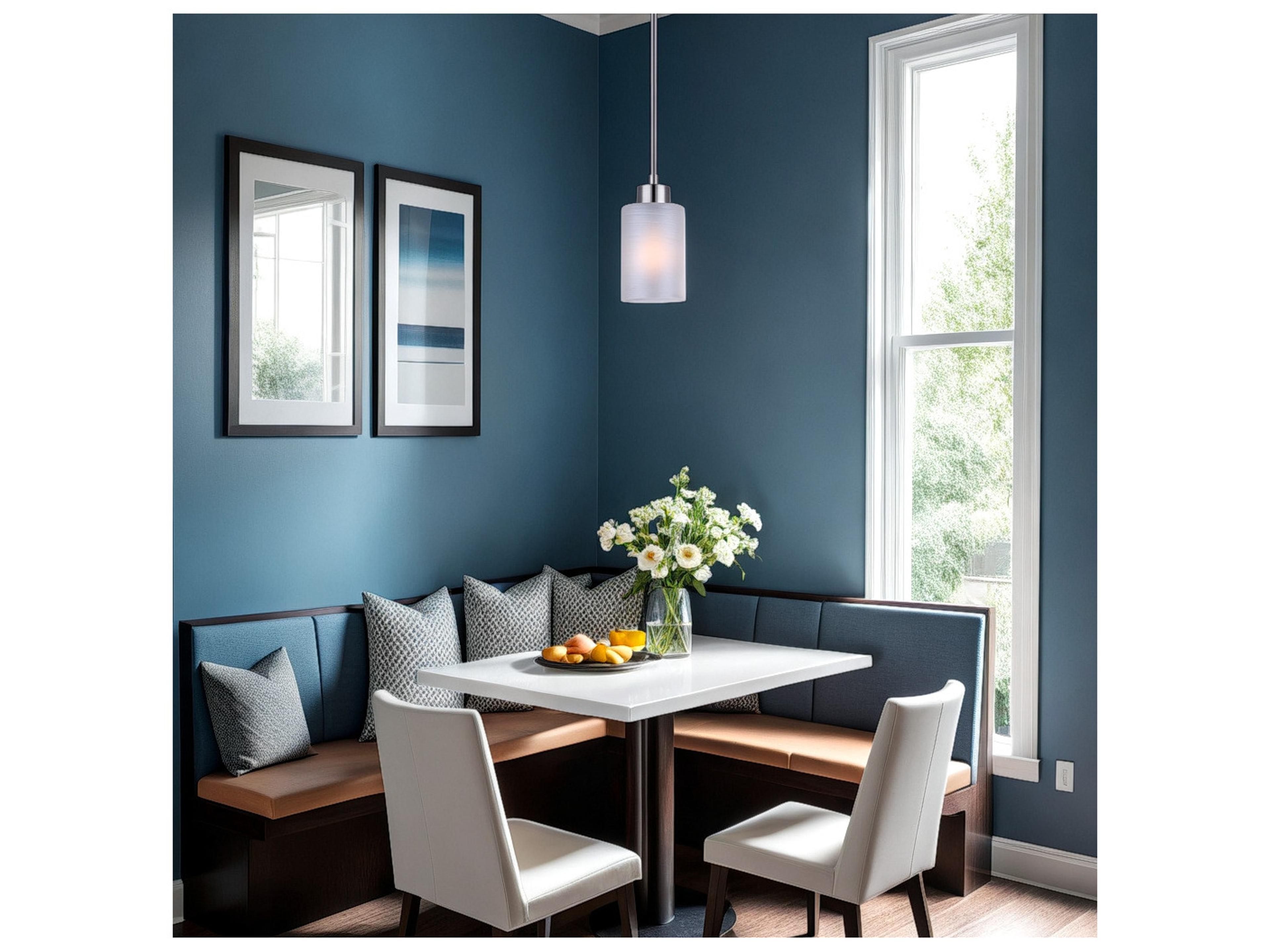 Canarm Margo 1 -light Pewter Cylinder Mini Pendant