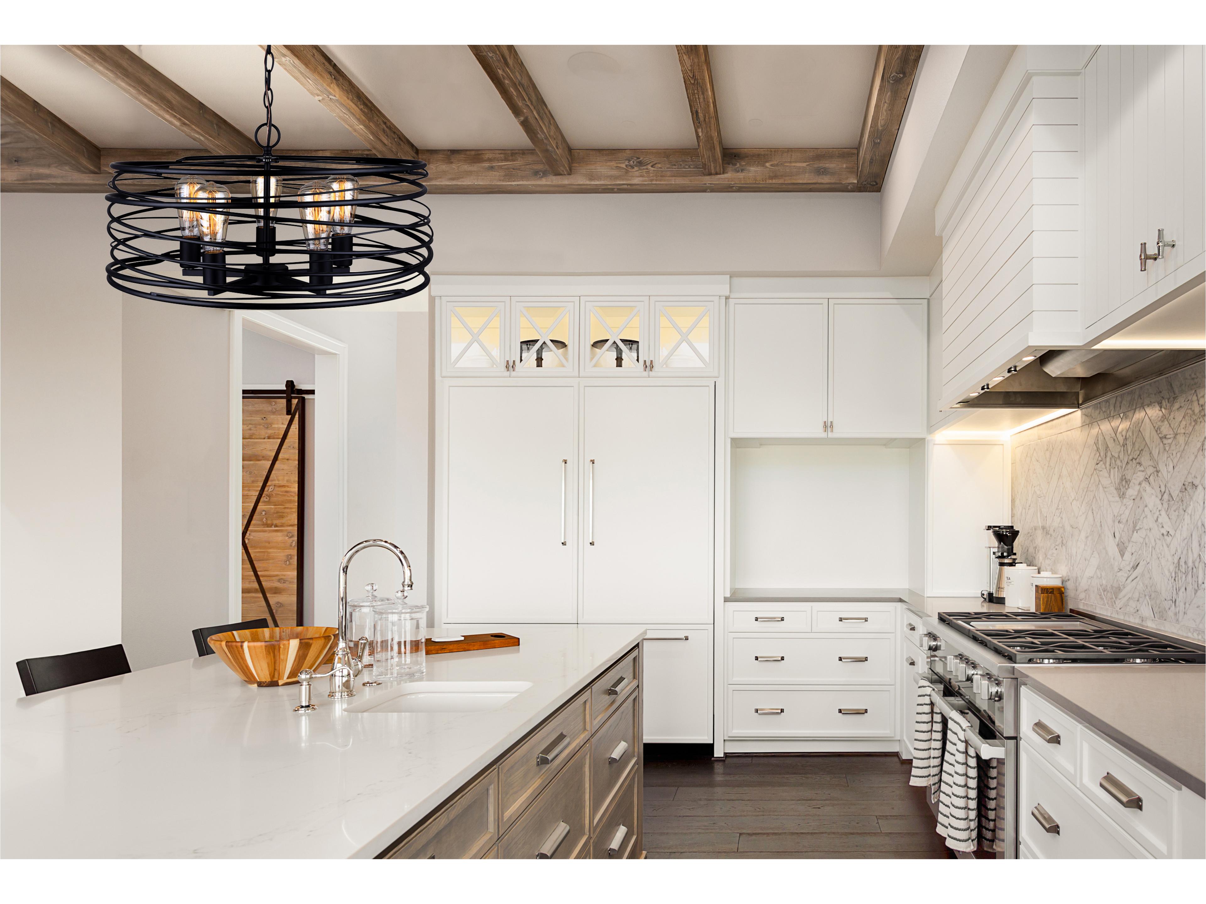 Canarm Ryland 5 -light Black Pendant