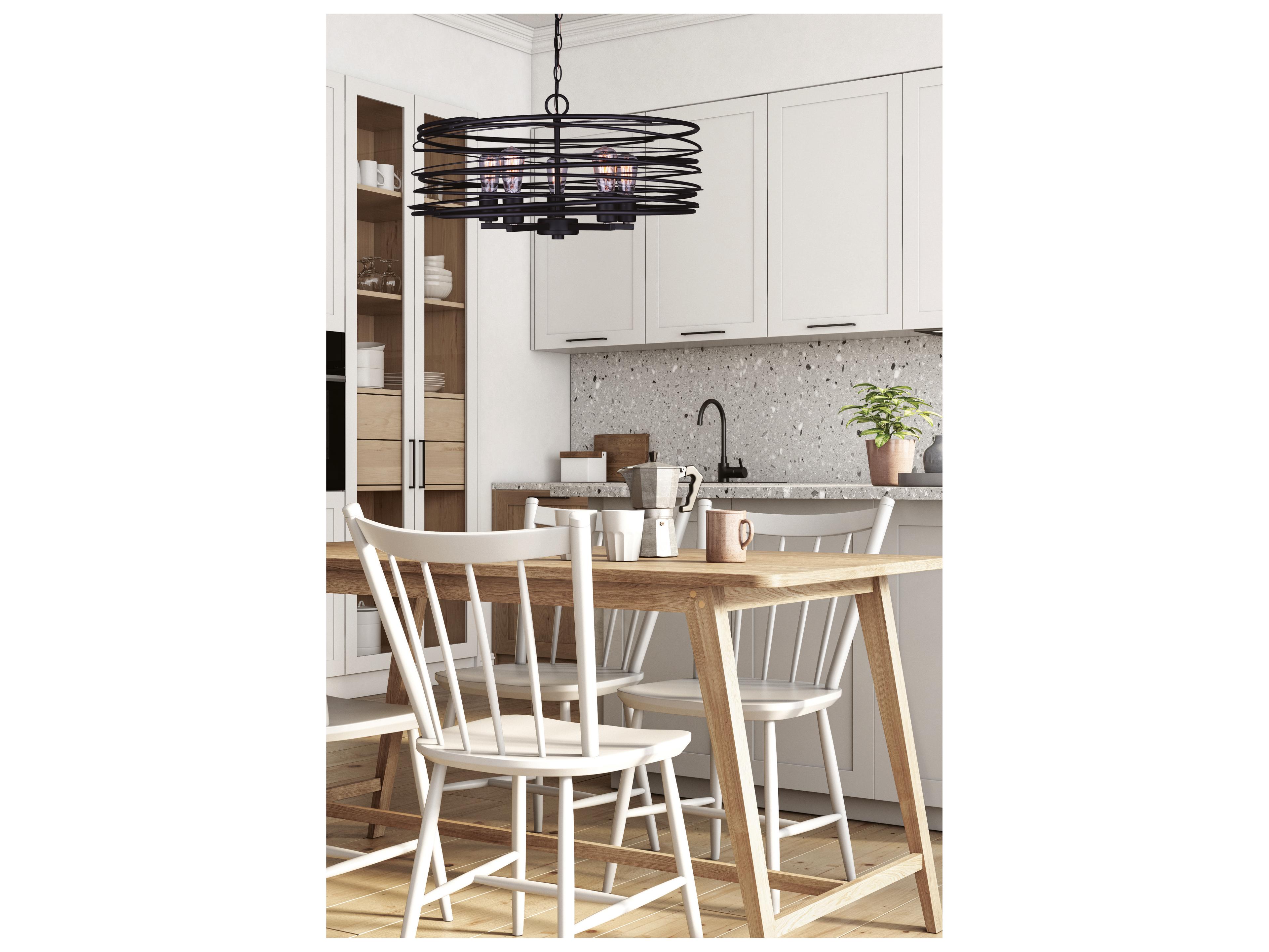 Canarm Ryland 5 -light Black Pendant