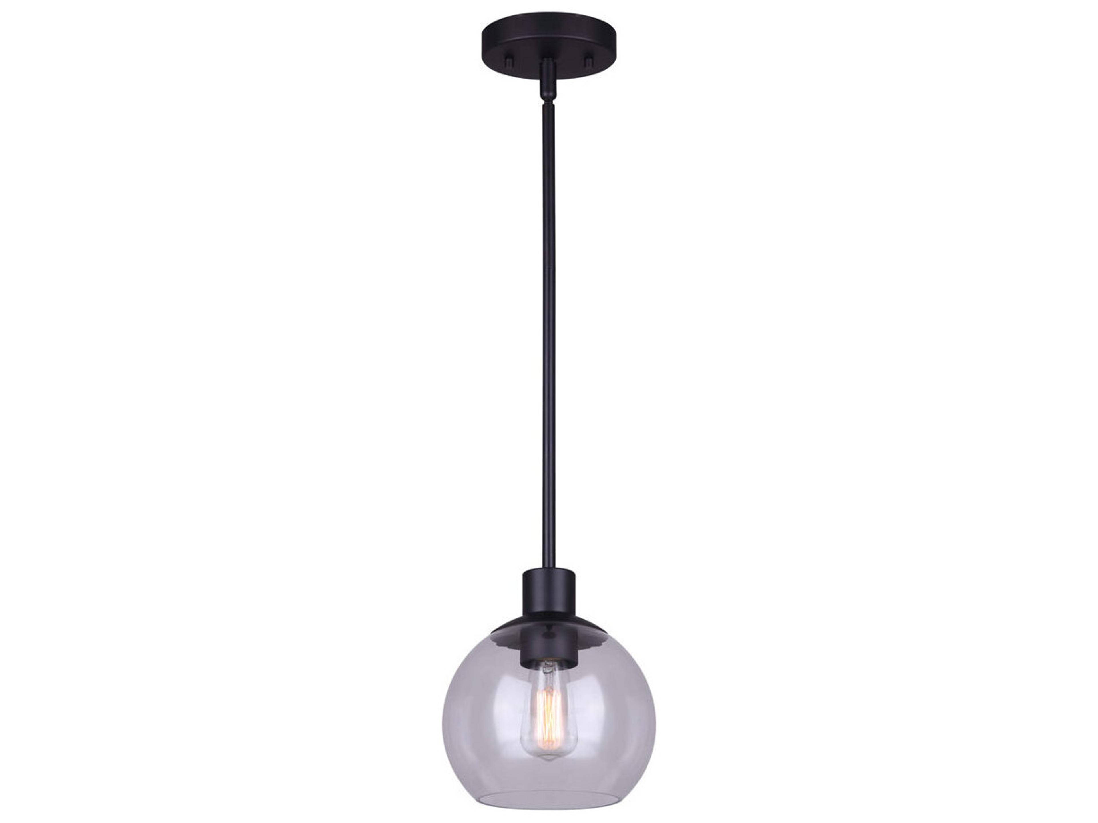 Landry 1 -light Black Globe Mini Pendant