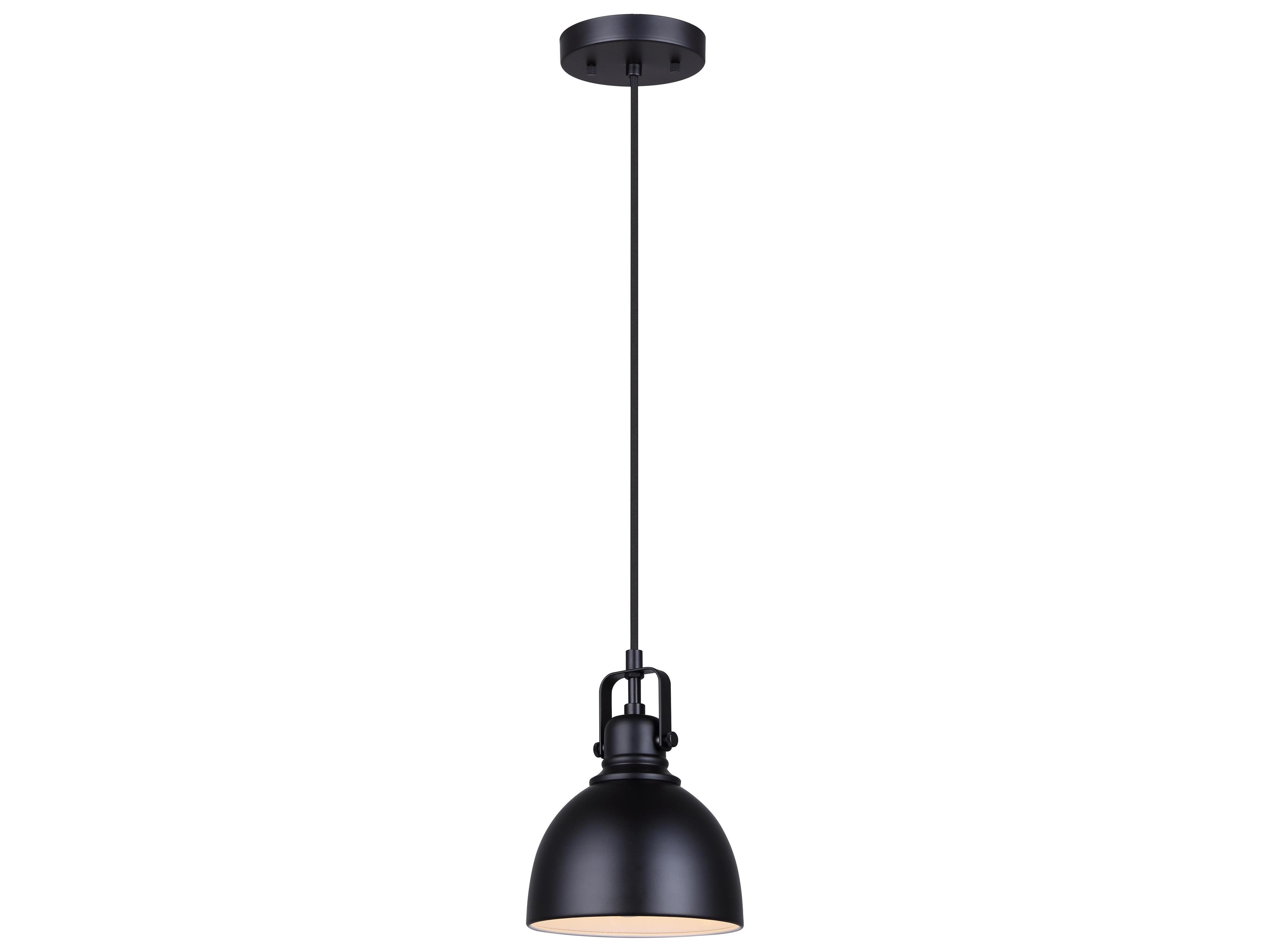 Polo 1 -light Black Dome Mini Pendant