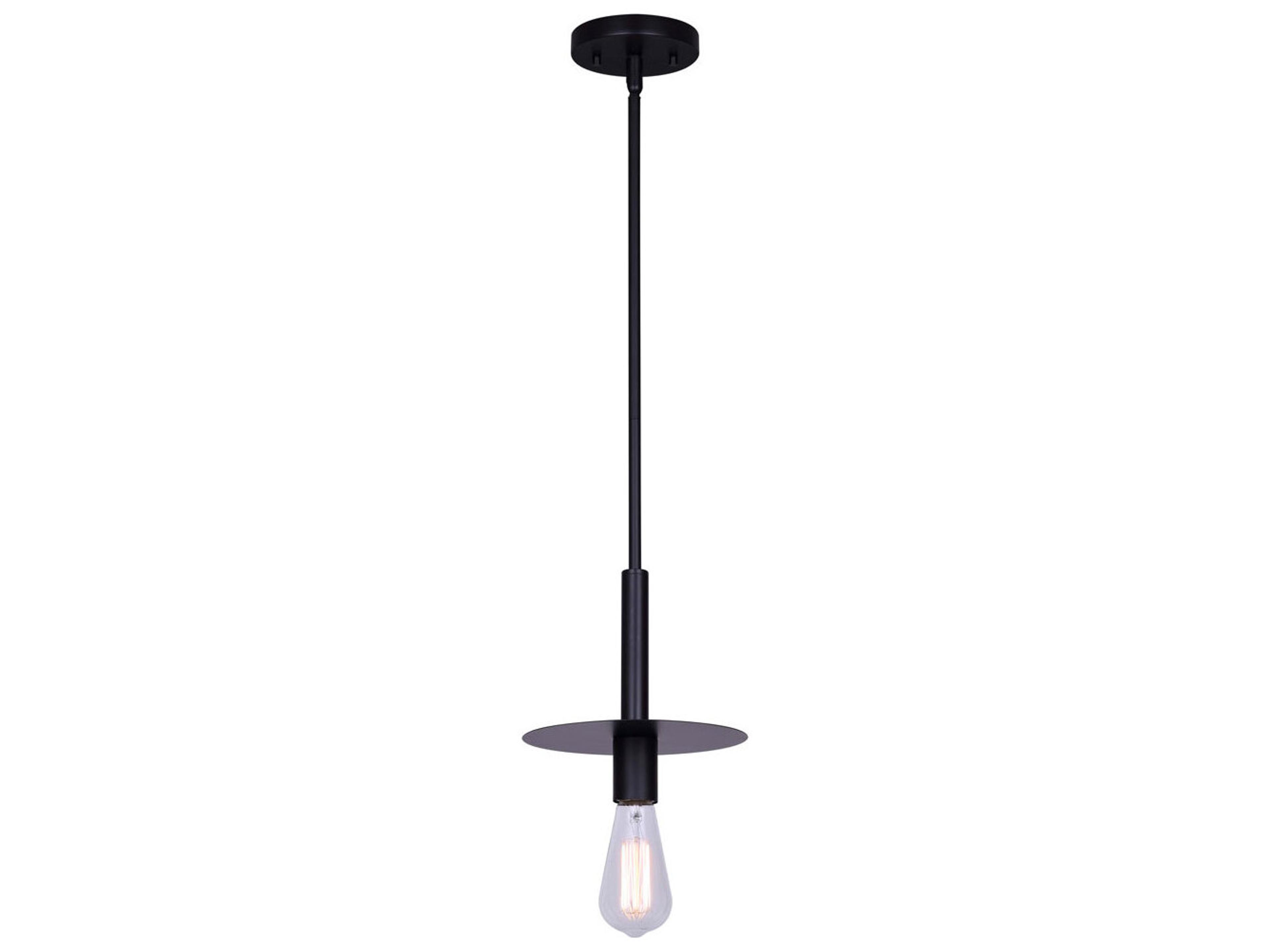 Canarm Viggo 1 -light Black Mini Pendant