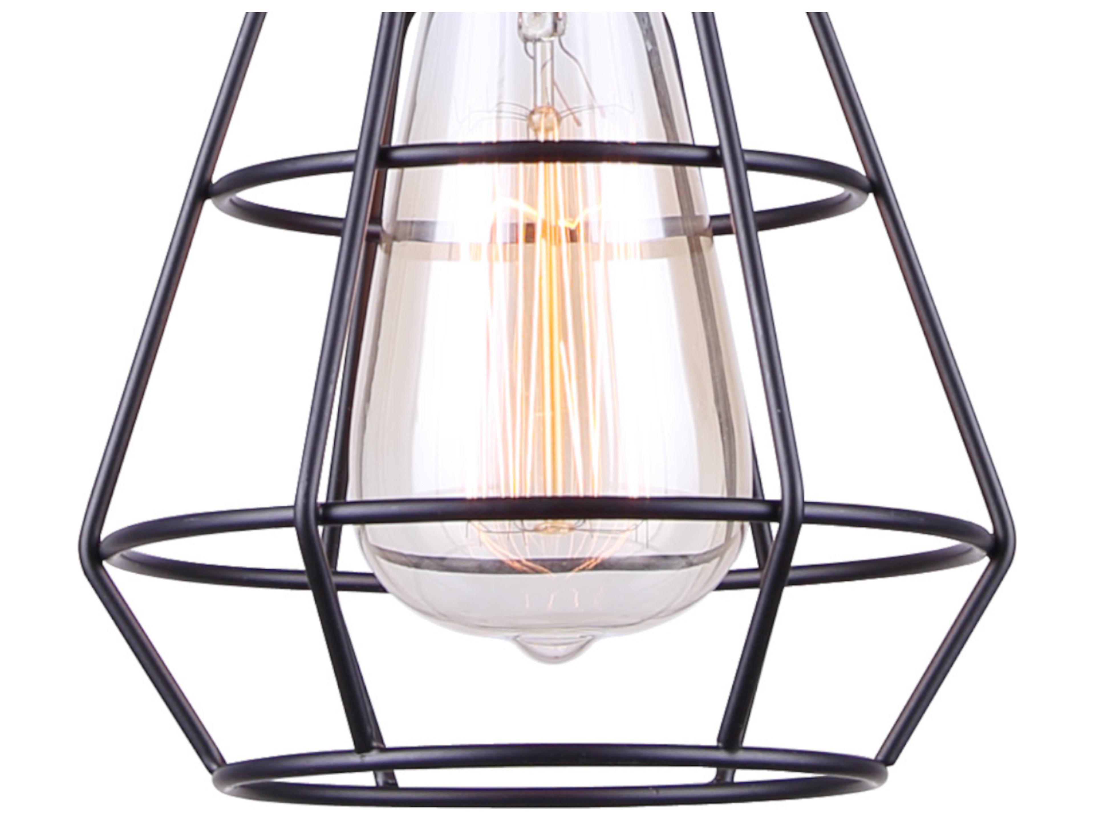 Canarm Wren 1 -light Black Mini Pendant