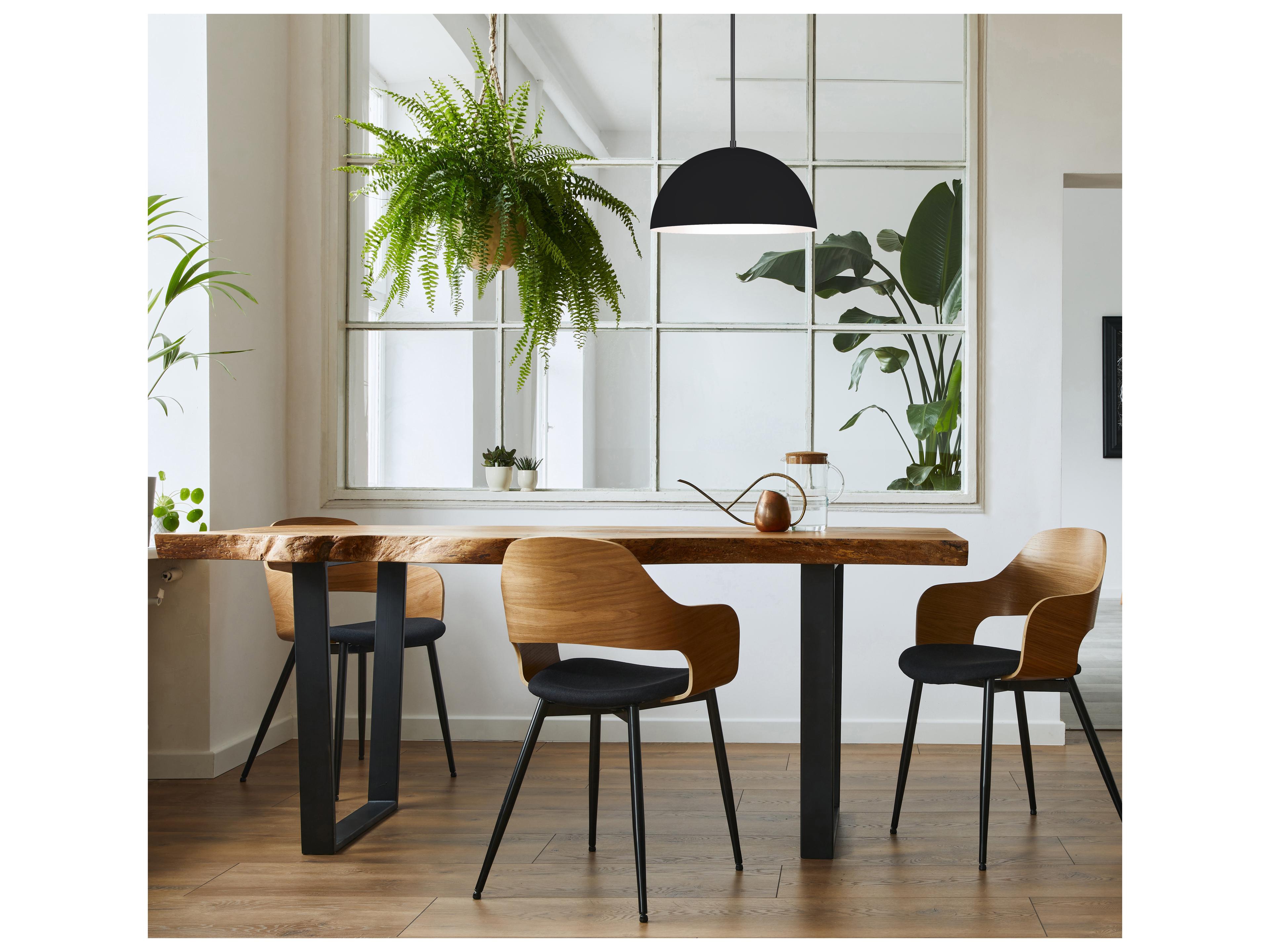 Canarm Sadie 1 -light Black Dome Pendant