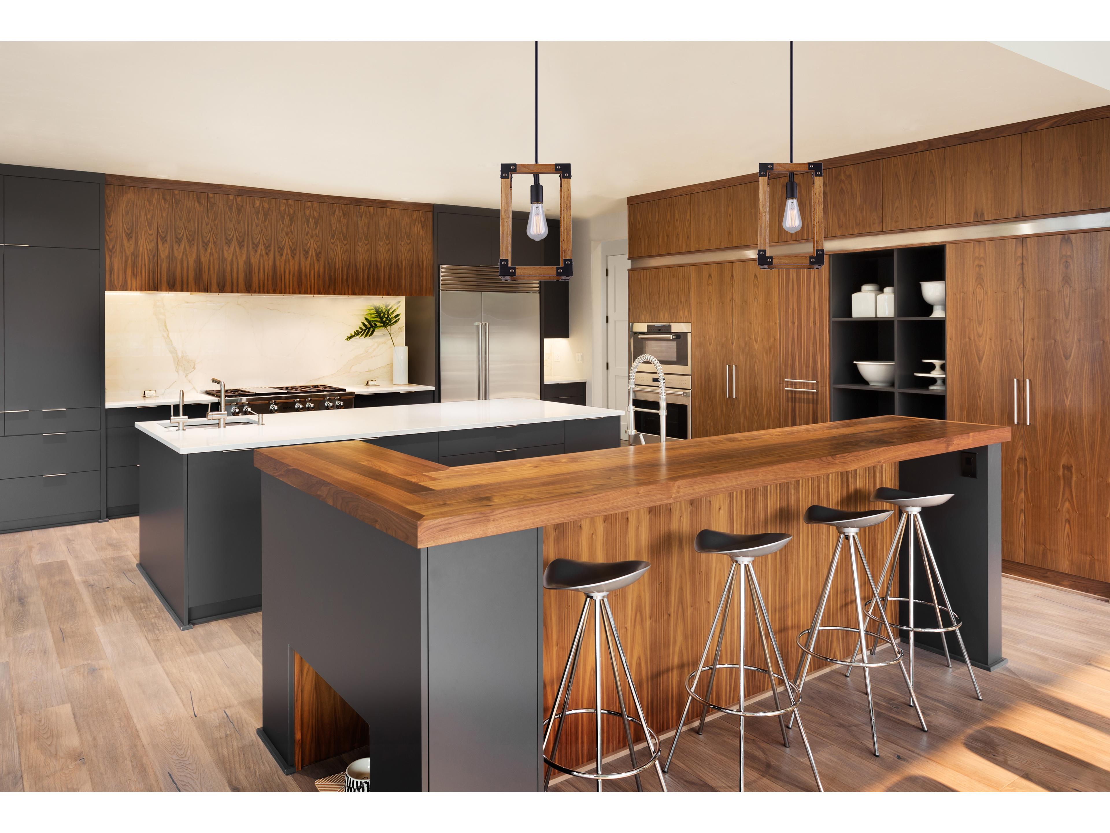 Canarm Moss 1 -light Black Mini Pendant