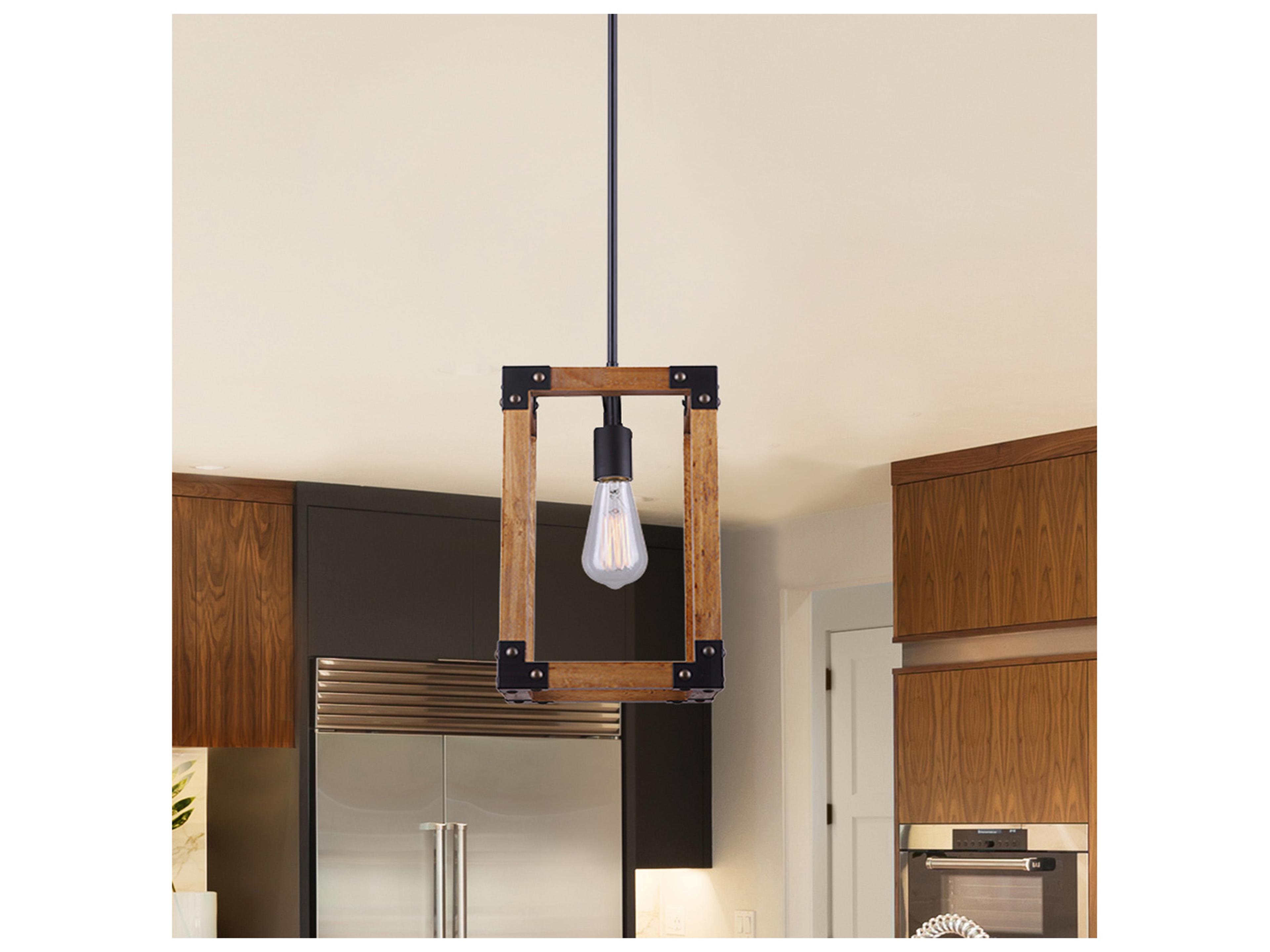 Canarm Moss 1 -light Black Mini Pendant