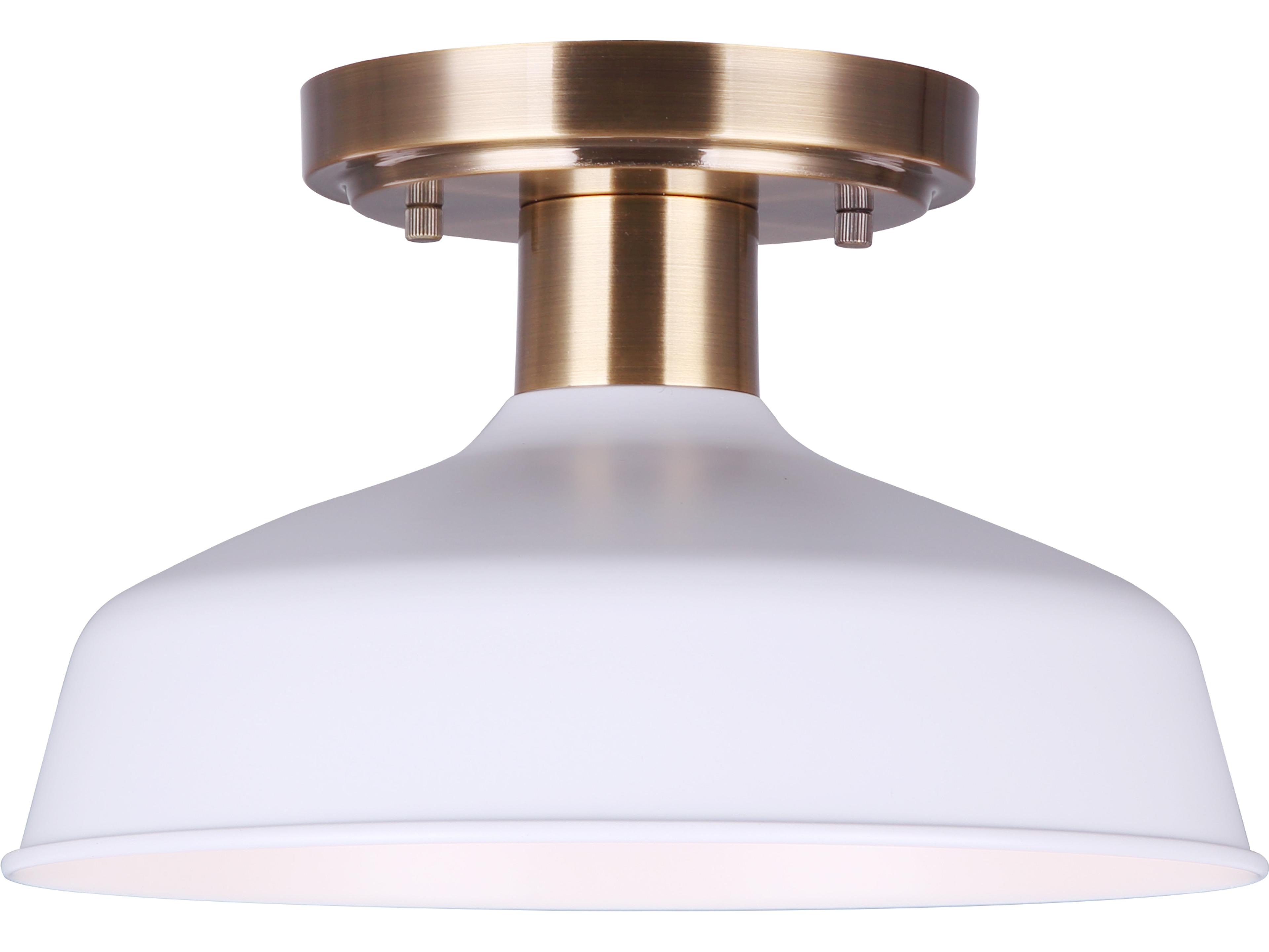 Bello 1 -light Gold Bowl Semi Flush Mount