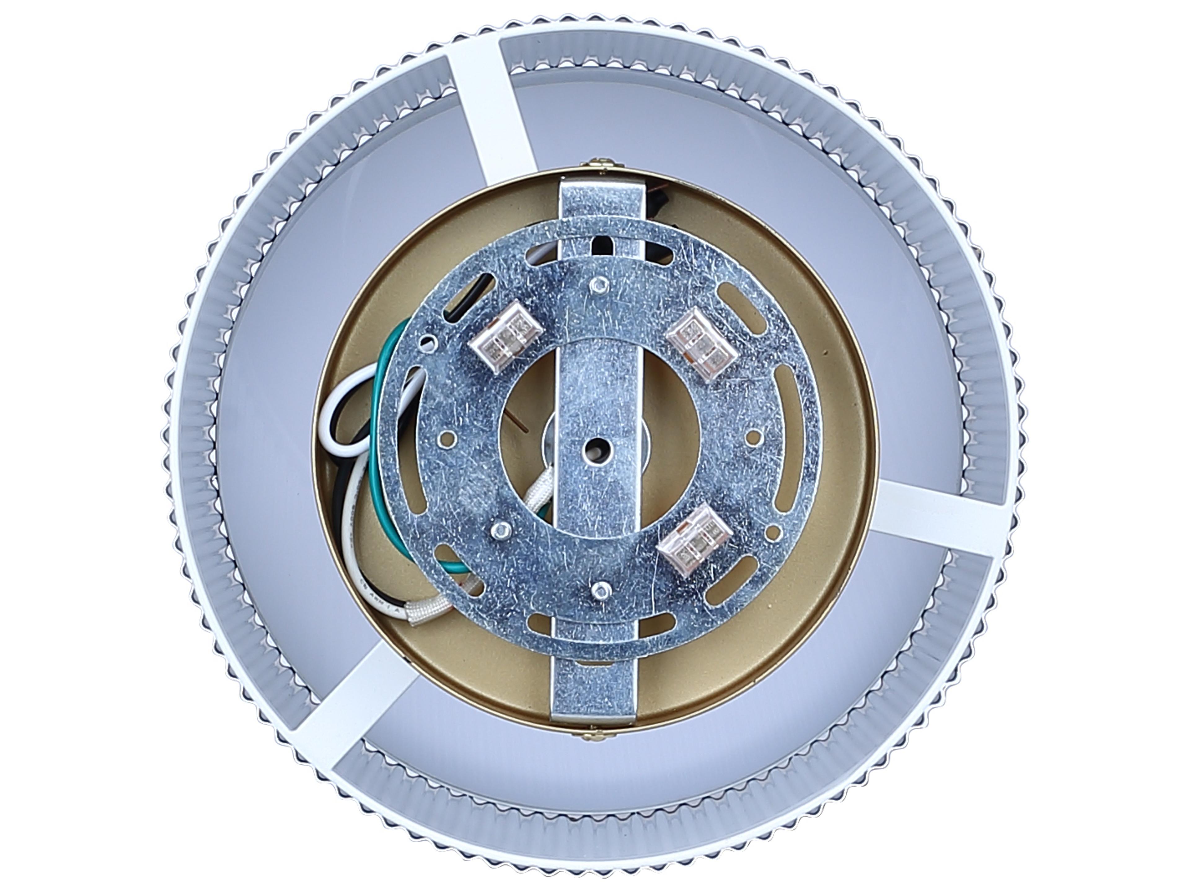 Canarm Scarlett 1 -light Gold Drum Semi Flush Mount