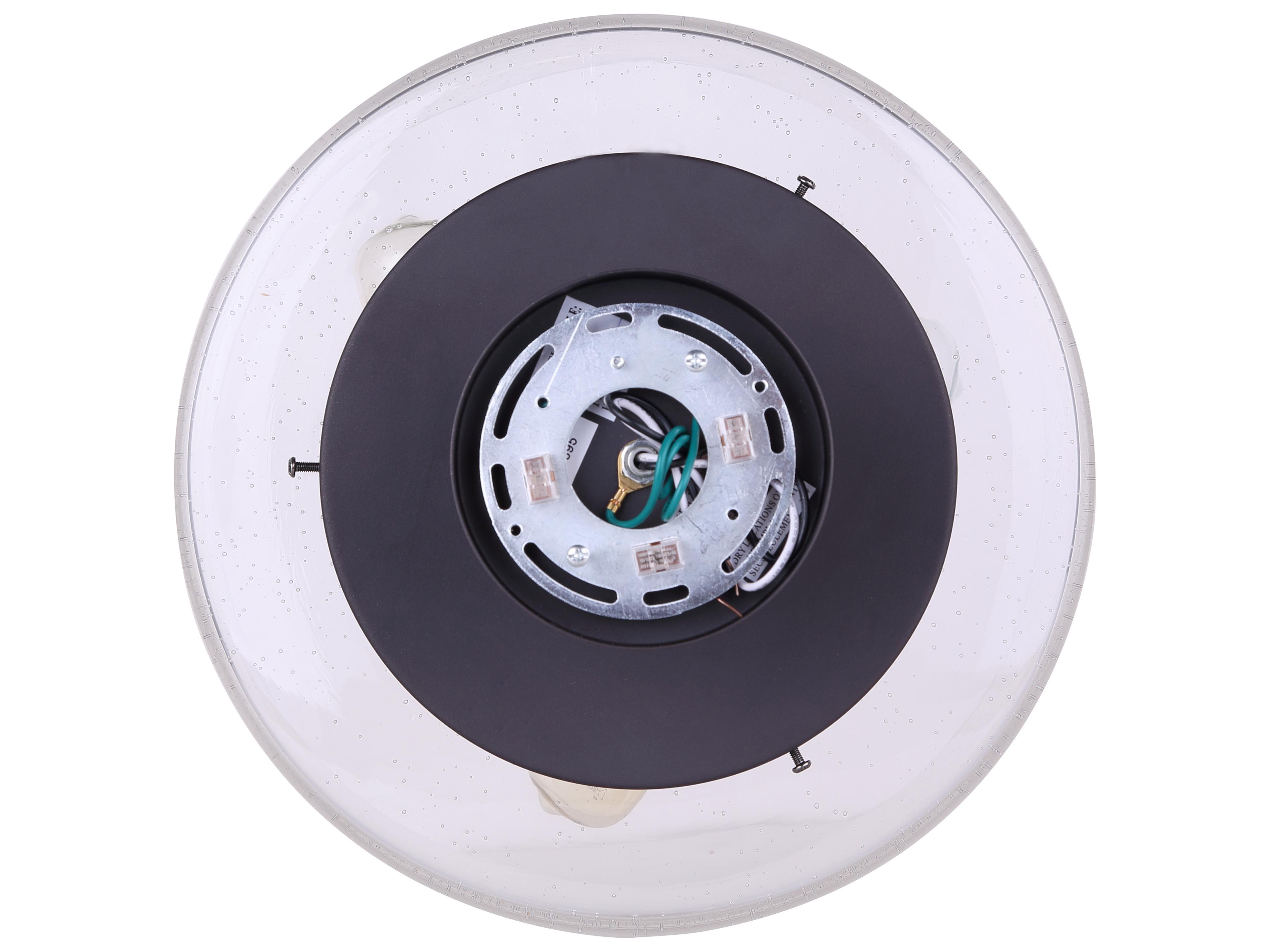 Canarm Nash 3 -light Bronze Drum Semi Flush Mount